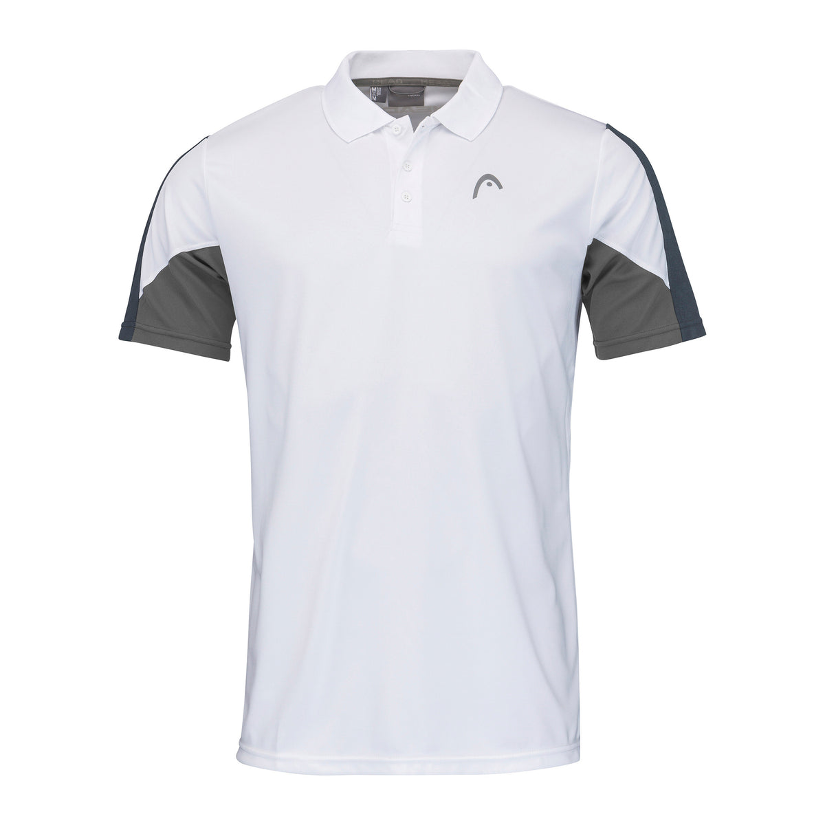 HEAD Club Tech 22 Polo Hombres - blanco, azul oscuro