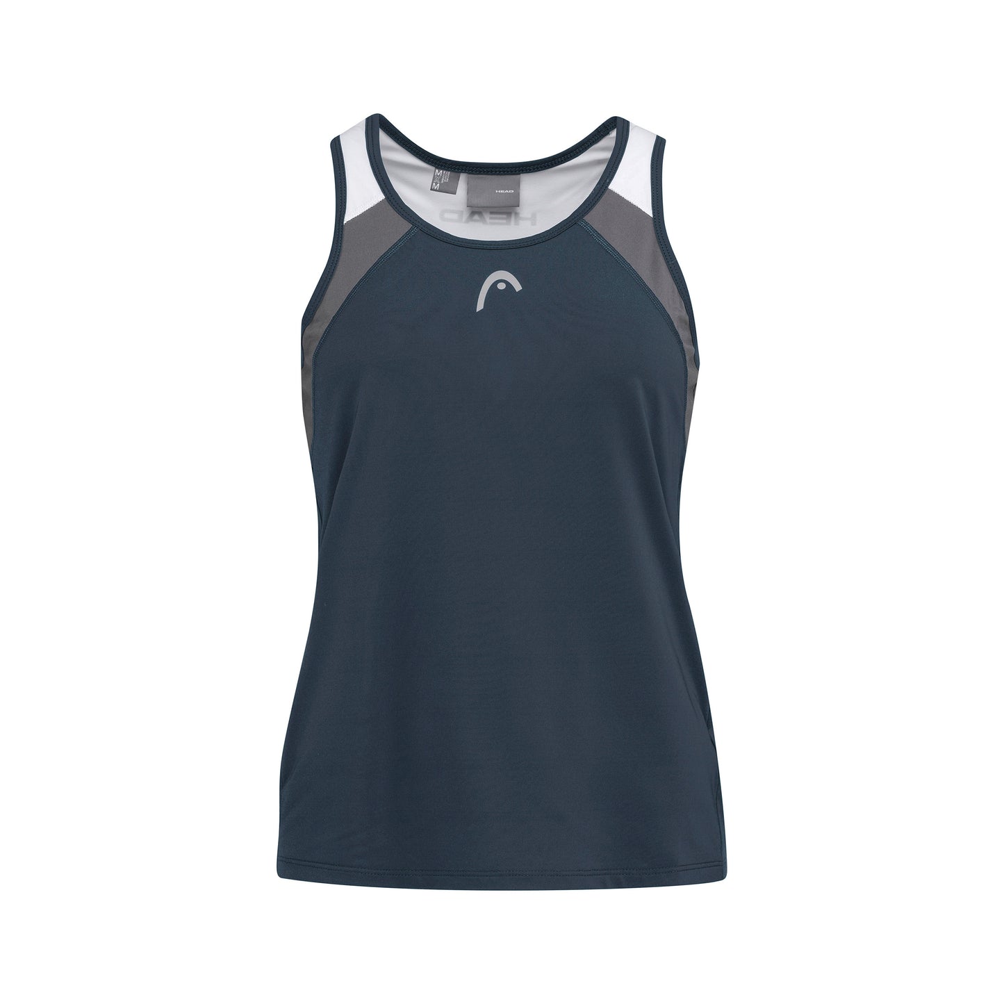 HEAD Club 22 Camiseta de tirantes Chicas - azul oscuro, blanco