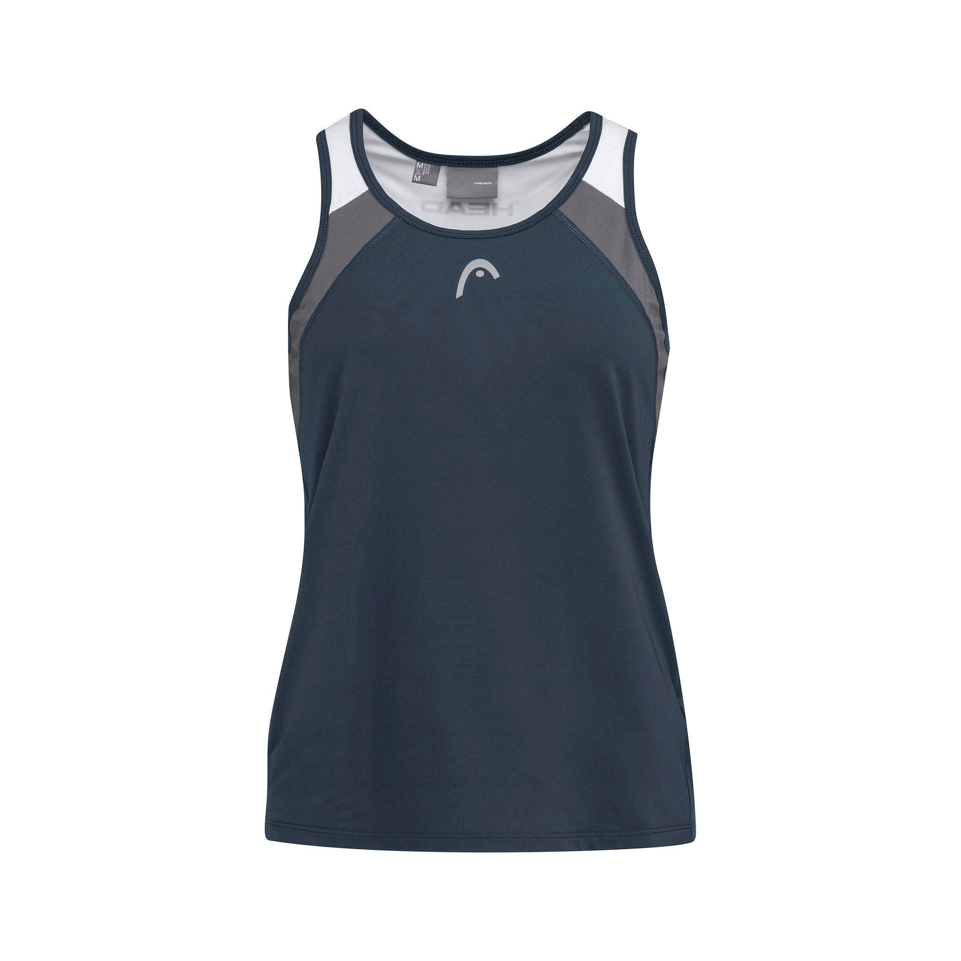 HEAD Club 22 Camiseta de tirantes Chicas - azul oscuro, blanco