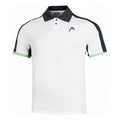 Play Tech Polo Hombres - blanco, azul oscuro