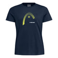 Lara Camiseta de manga corta Mujeres - azul oscuro, amarillo