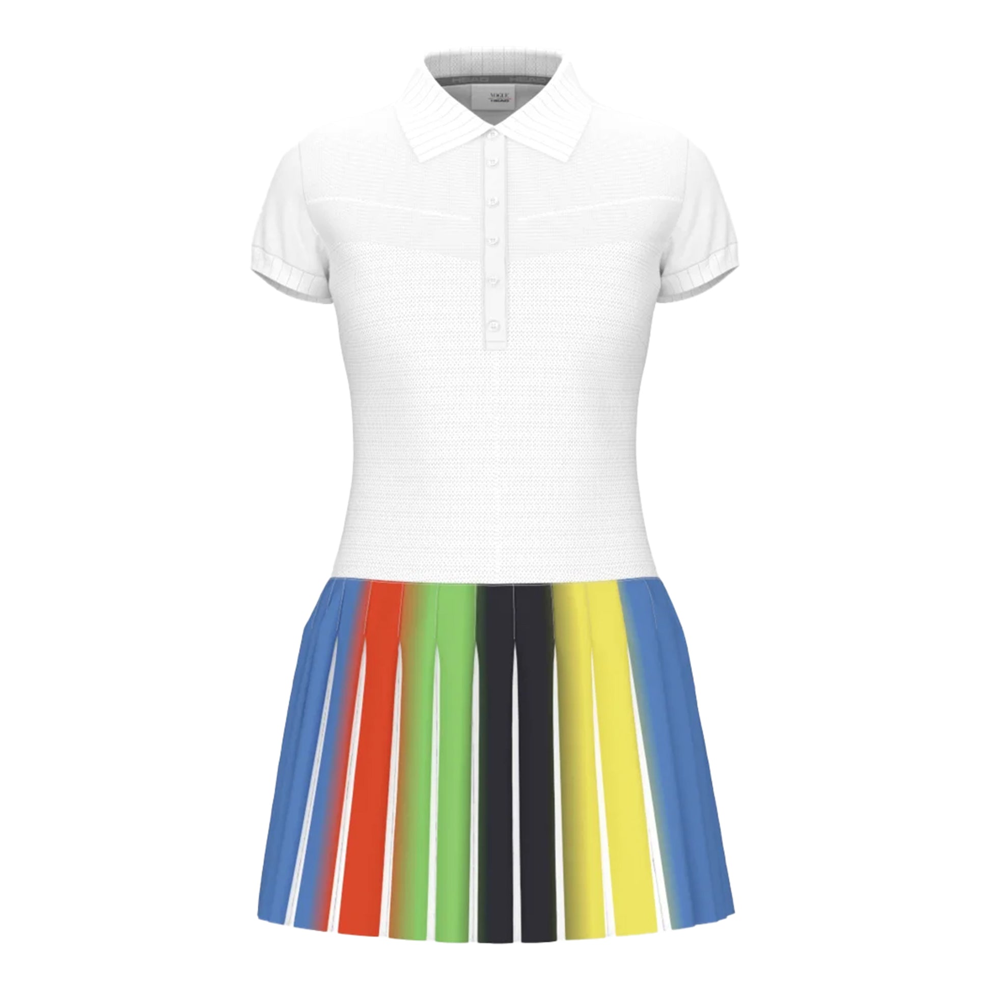 HEAD Vogue Vestido Mujeres - blanco, multicolor