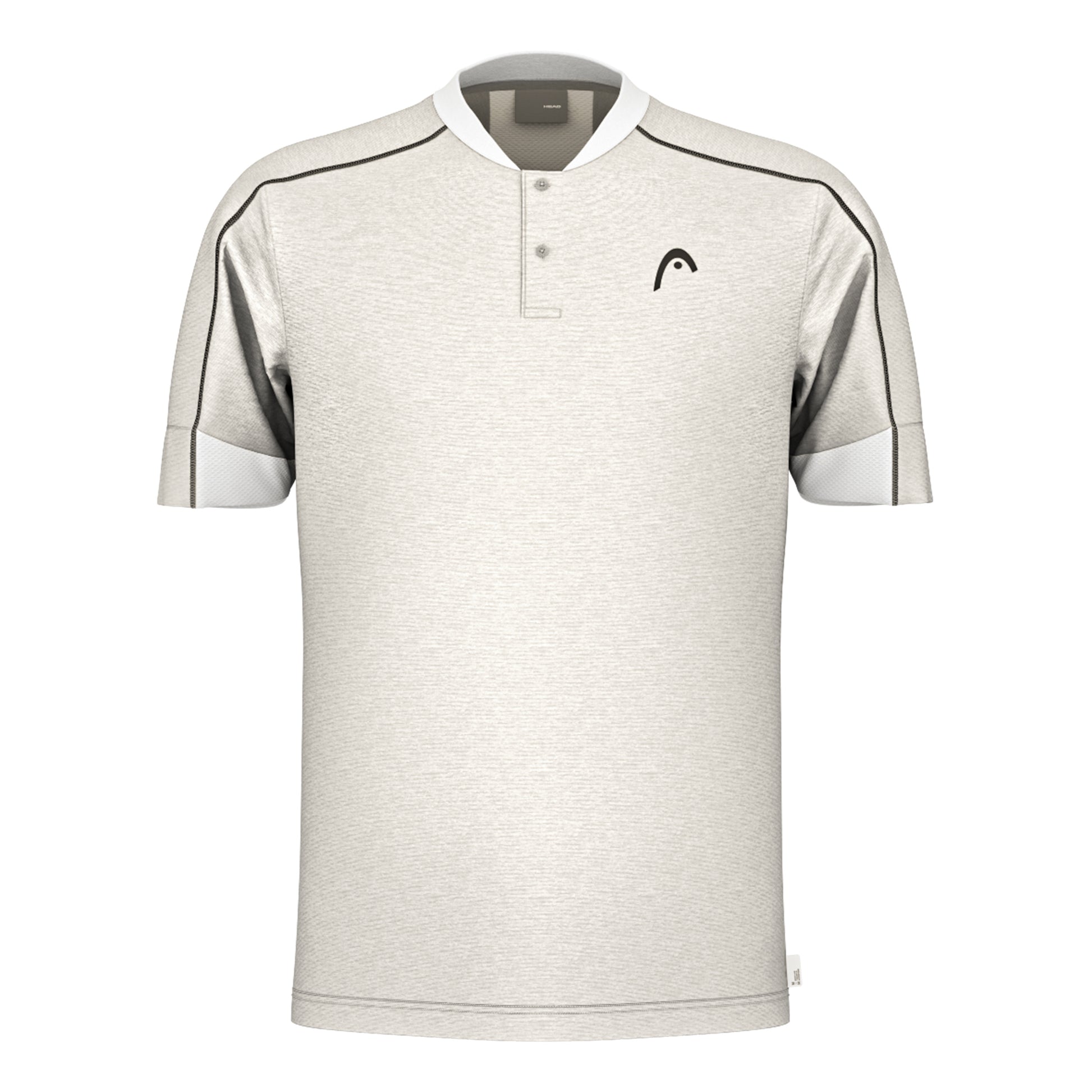 HEAD Play Tech Polo Hombres-Gris Claro