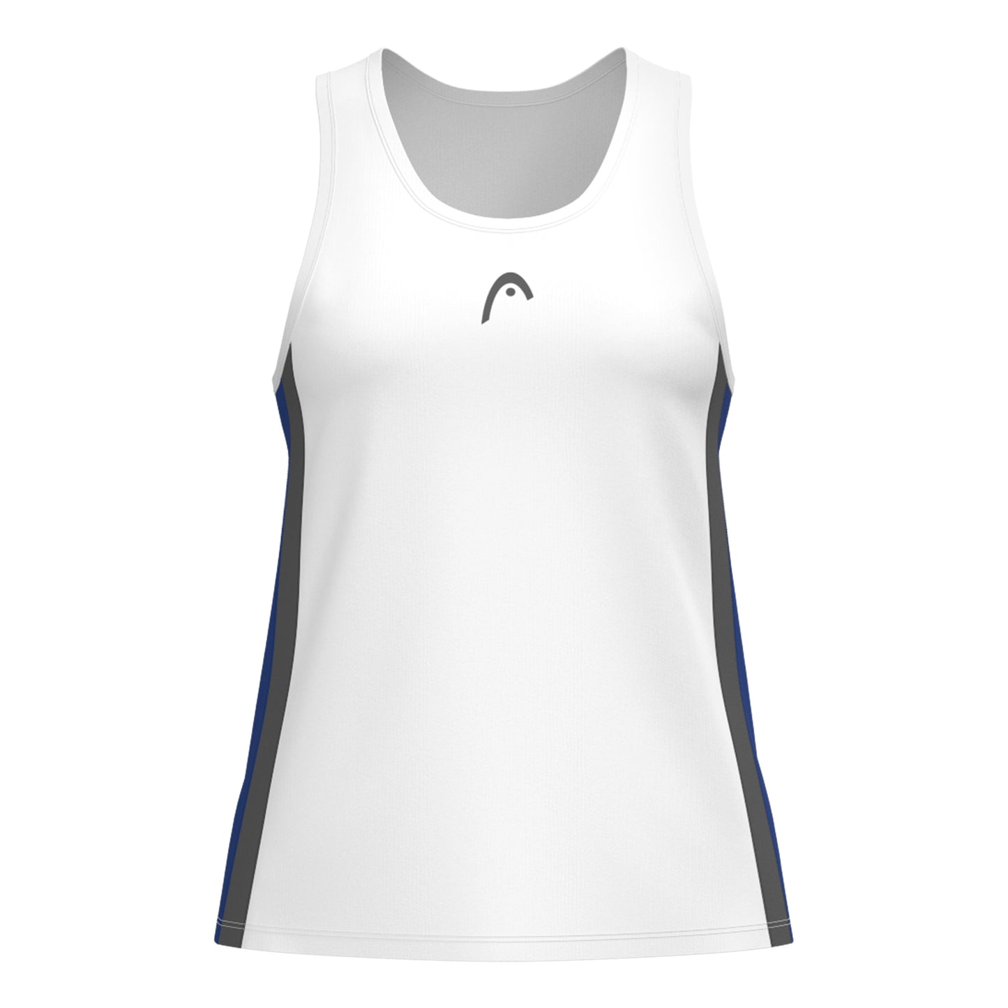 HEAD Club 25 Tech Camiseta De Tirantes Mujeres-Blanco,Azul Oscuro
