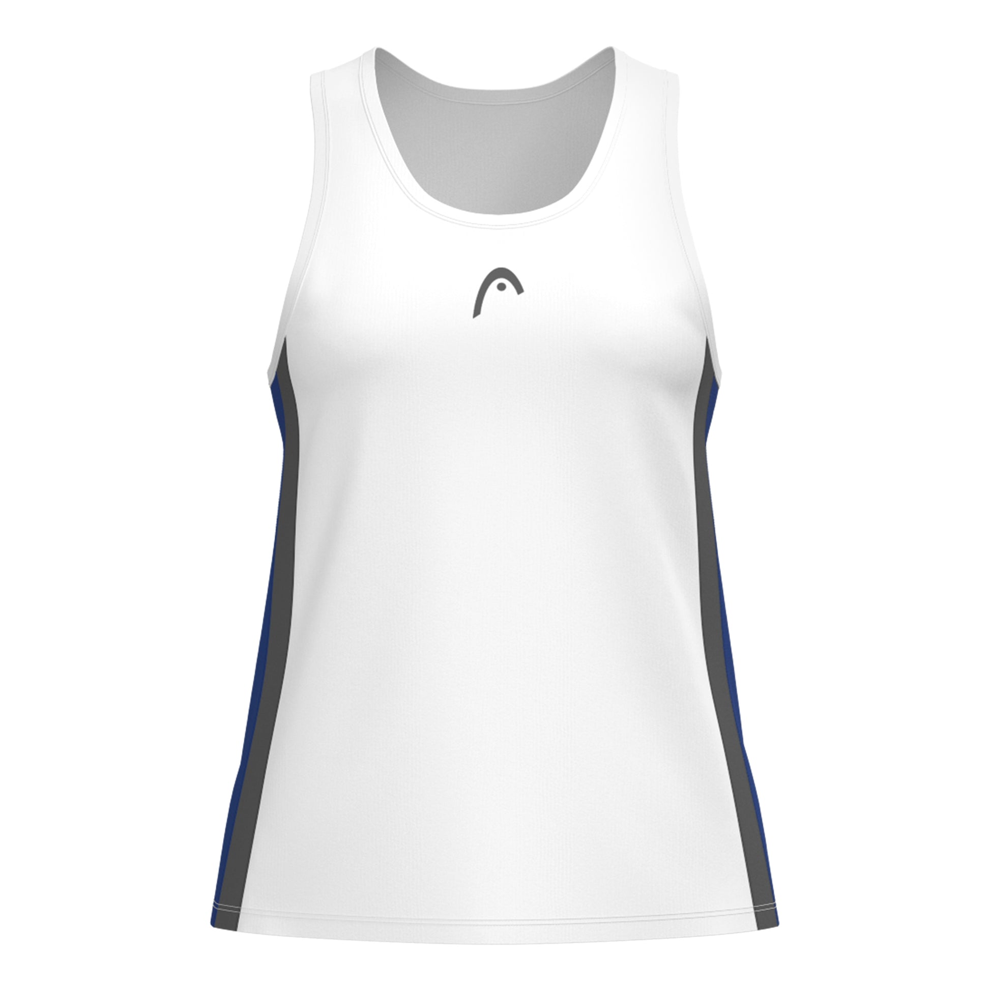 HEAD Club 25 Tech Camiseta De Tirantes Mujeres-Blanco,Azul Oscuro