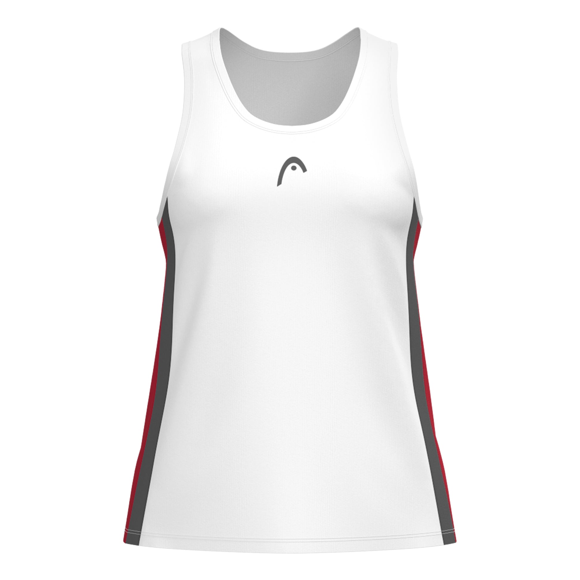 HEAD Club 25 Tech Camiseta De Tirantes Mujeres-Blanco,Rojo