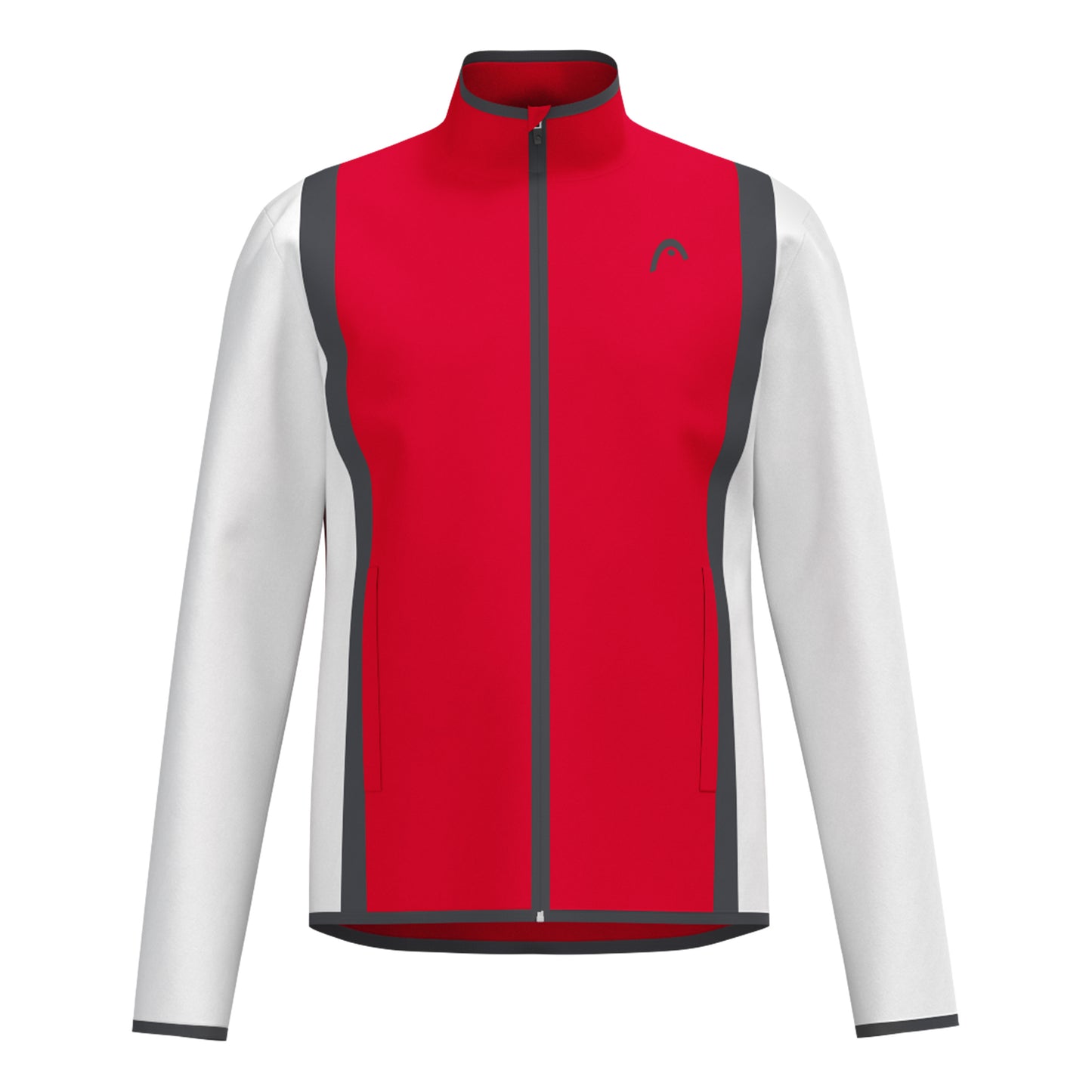 HEAD Club 25 Jacket Men Chaqueta De Entrenamiento Hombres-Rojo,Blanco