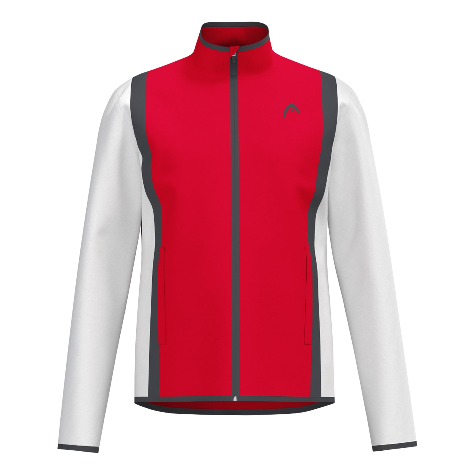 HEAD Club 25 Jacket Men Chaqueta De Entrenamiento Hombres-Rojo,Blanco