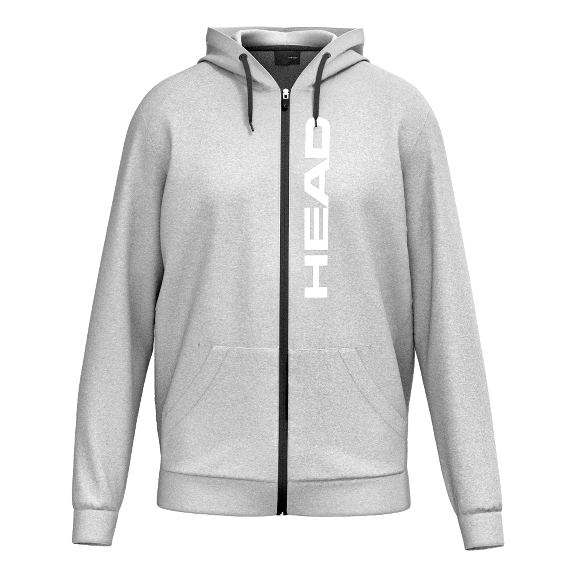 HEAD Club Original Full Zip Sudadera Con Cremallera Hombres-Gris Claro
