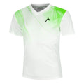 Topspin Camiseta De Manga Corta Hombres-Blanco,Verde