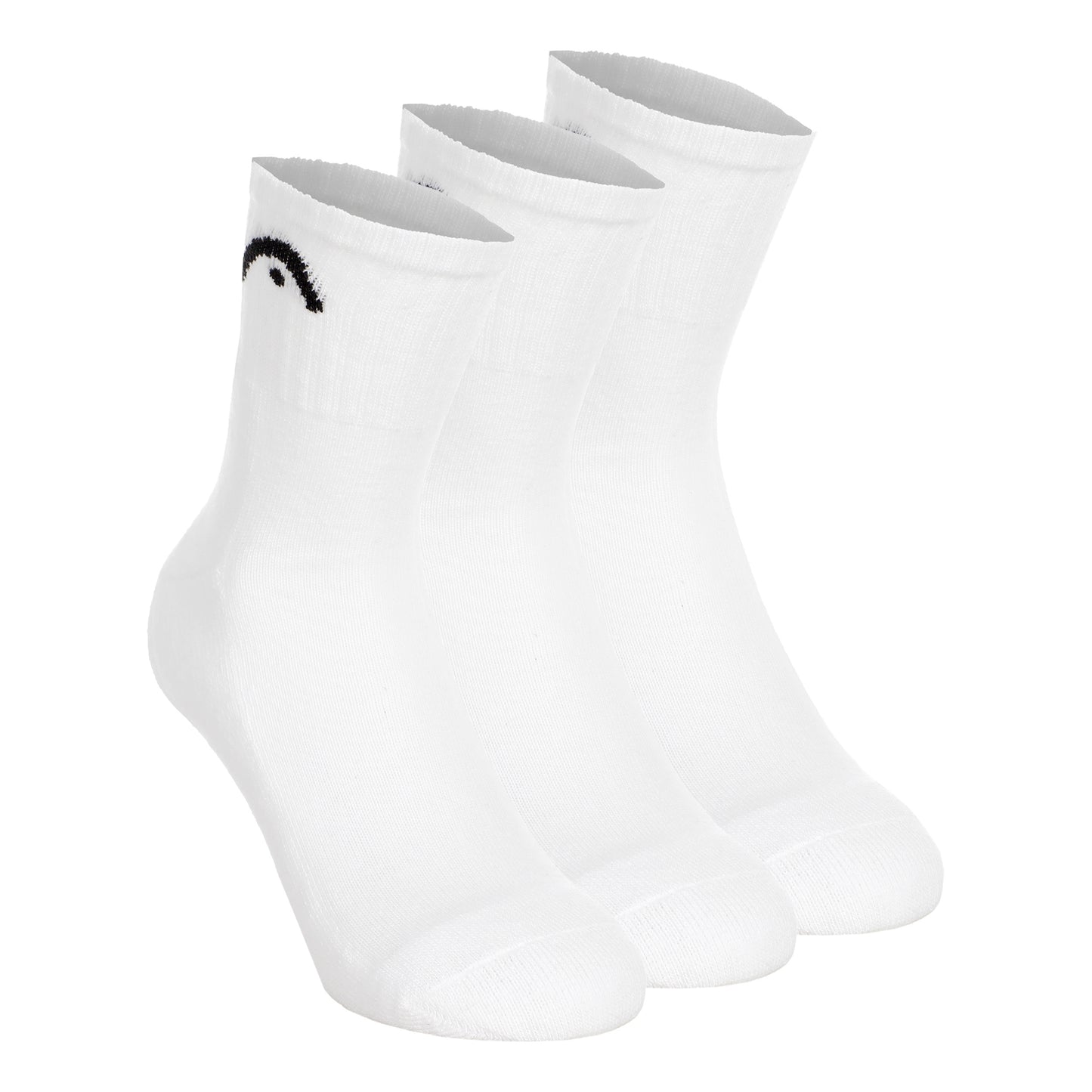 HEAD Short Crew Calcetines de tenis Pack de 3 Unisex - blanco,