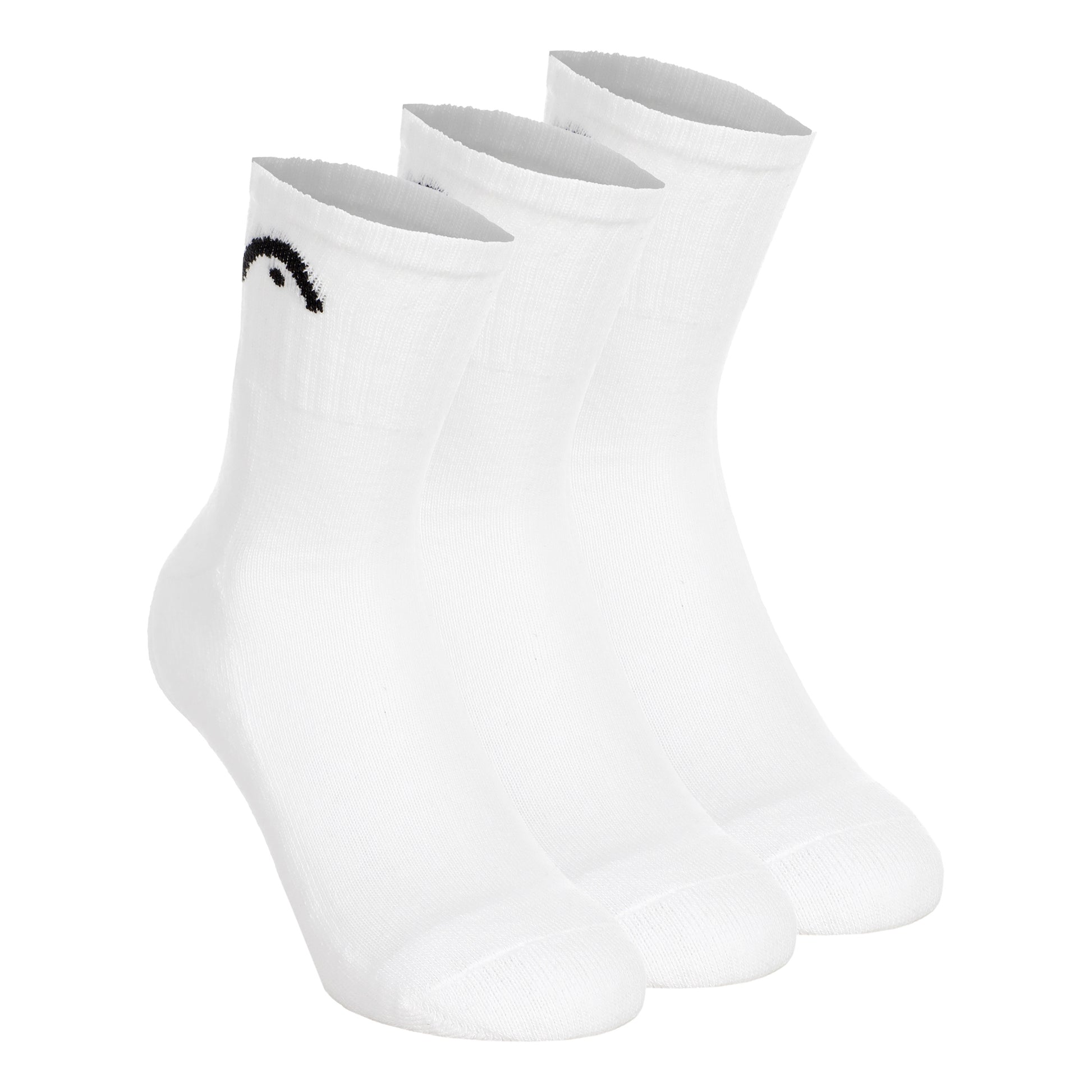 HEAD Short Crew Calcetines de tenis Pack de 3 Unisex - blanco,