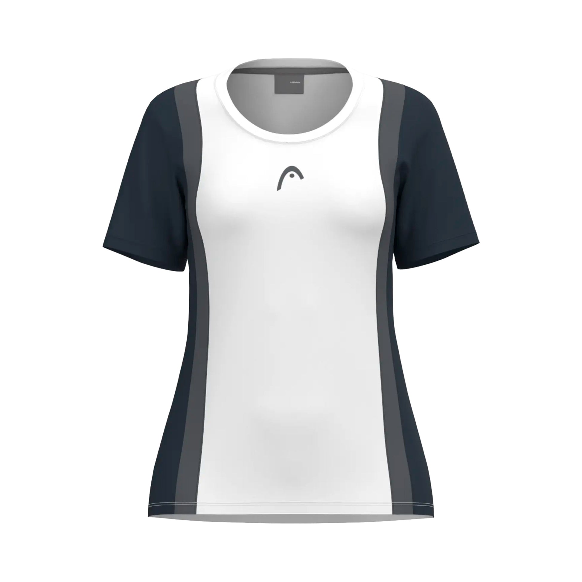 HEAD Club 25 Tech Camiseta de manga corta Chicas - azul oscuro, blanco