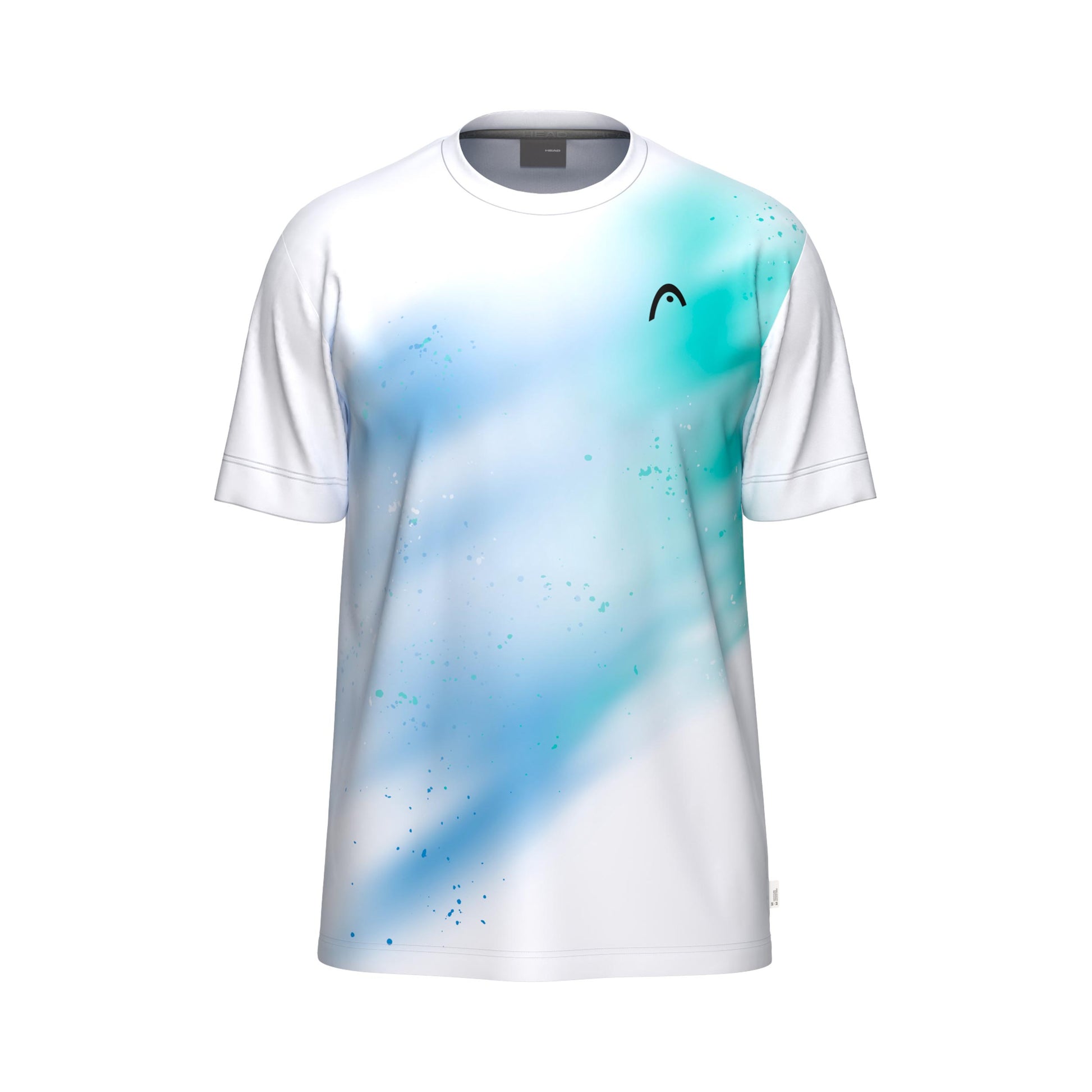 HEAD Topspin Camiseta de manga corta Chicos - turquesa, blanco