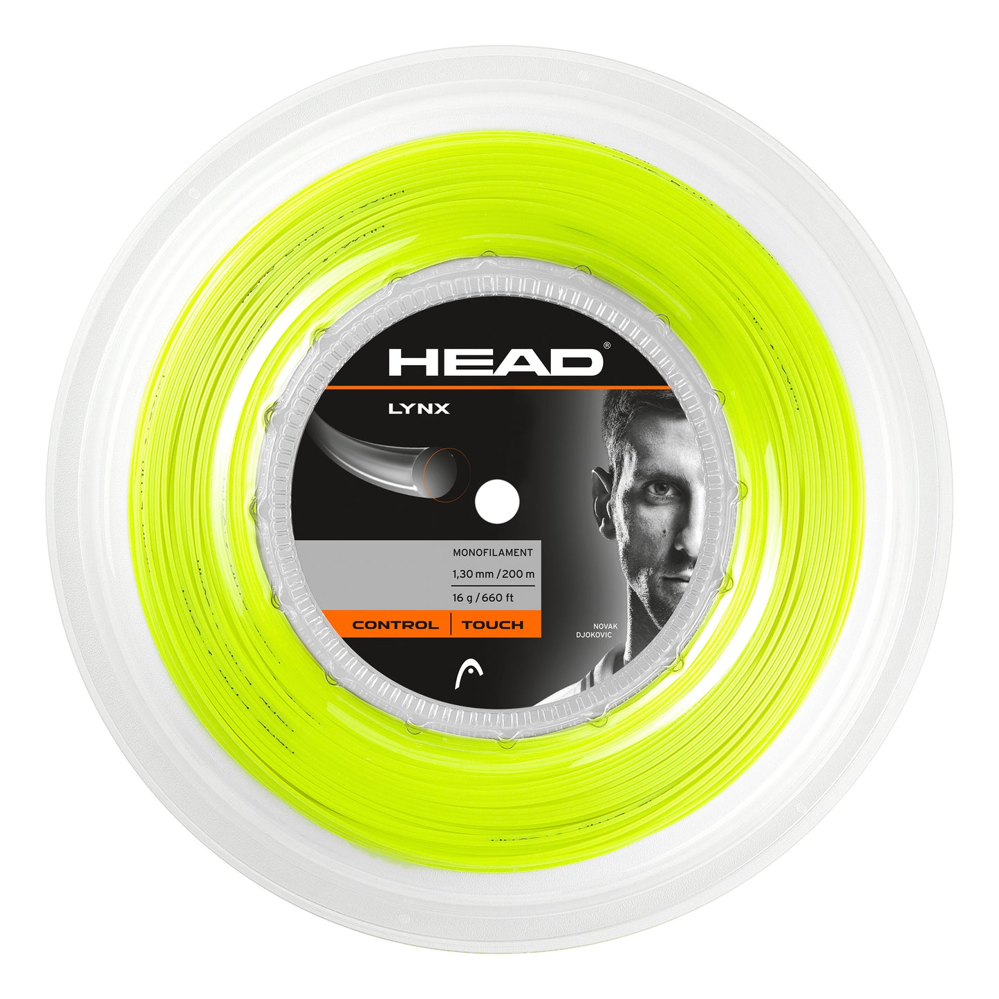 HEAD Lynx Bobinas De Cordaje 200m-Amarillo Neón