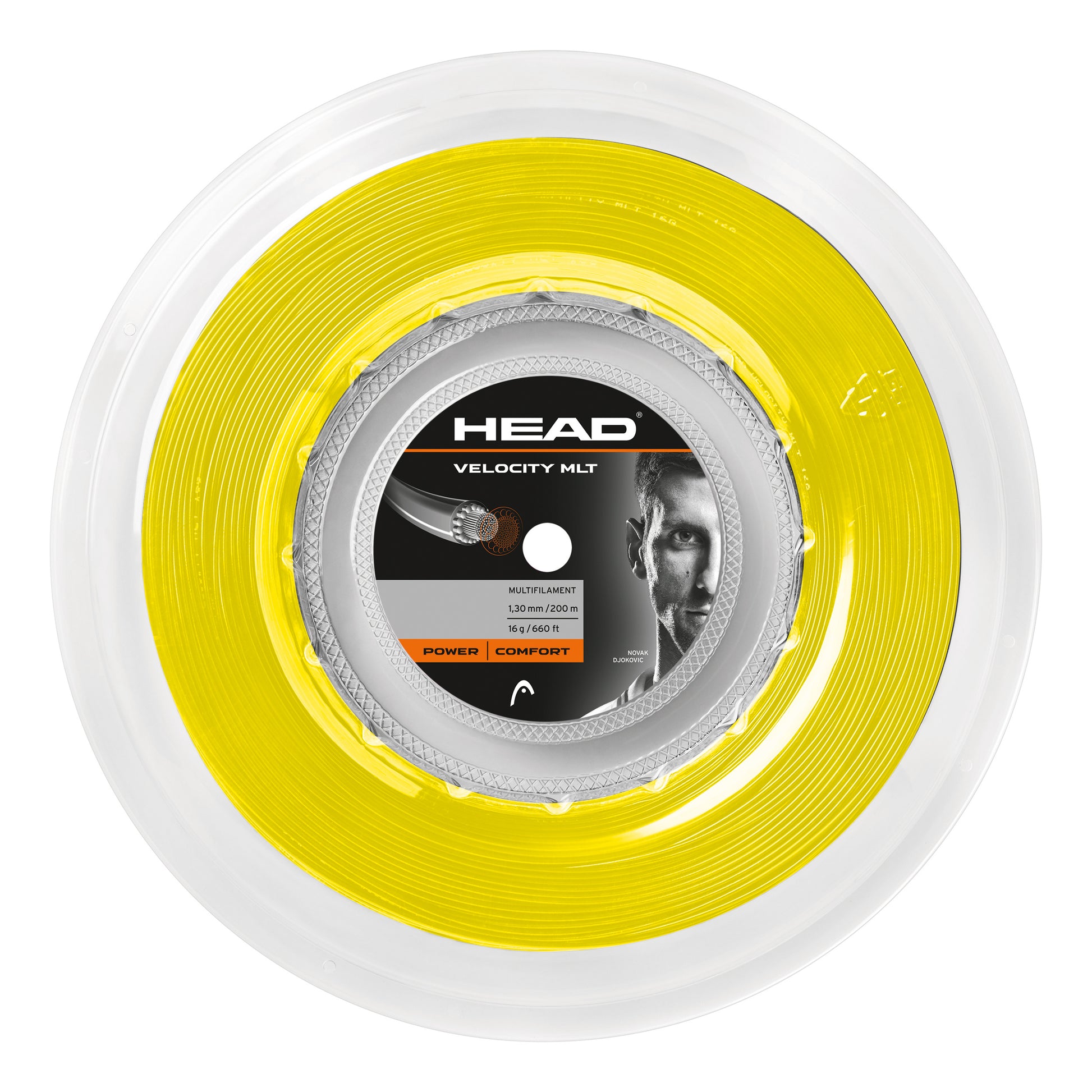 HEAD Velocity MLT Bobinas De Cordaje 200m-Amarillo