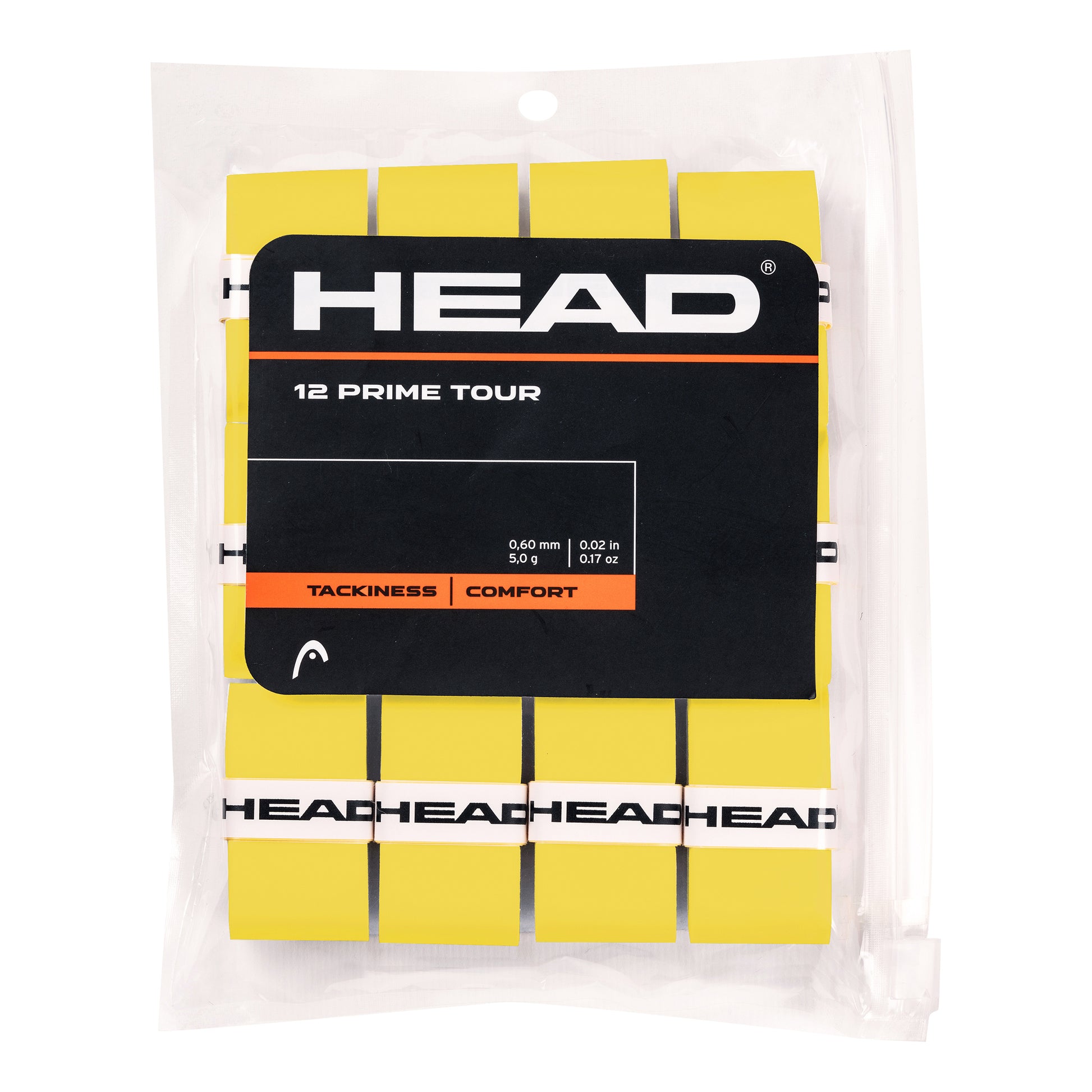 HEAD Prime Tour Pack de 12 - amarillo