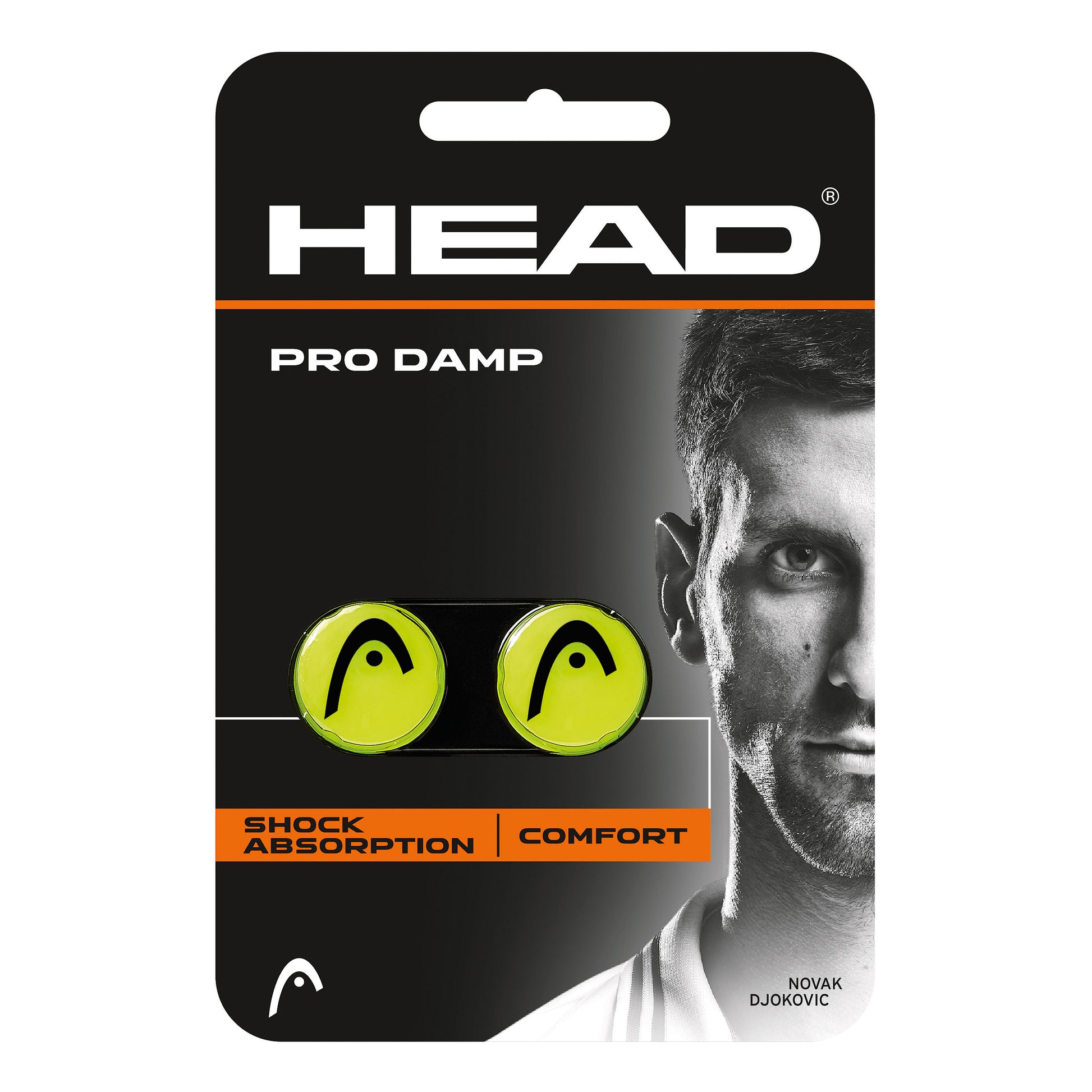 HEAD Pro Damp Antivibradores Pack De 2-Amarillo