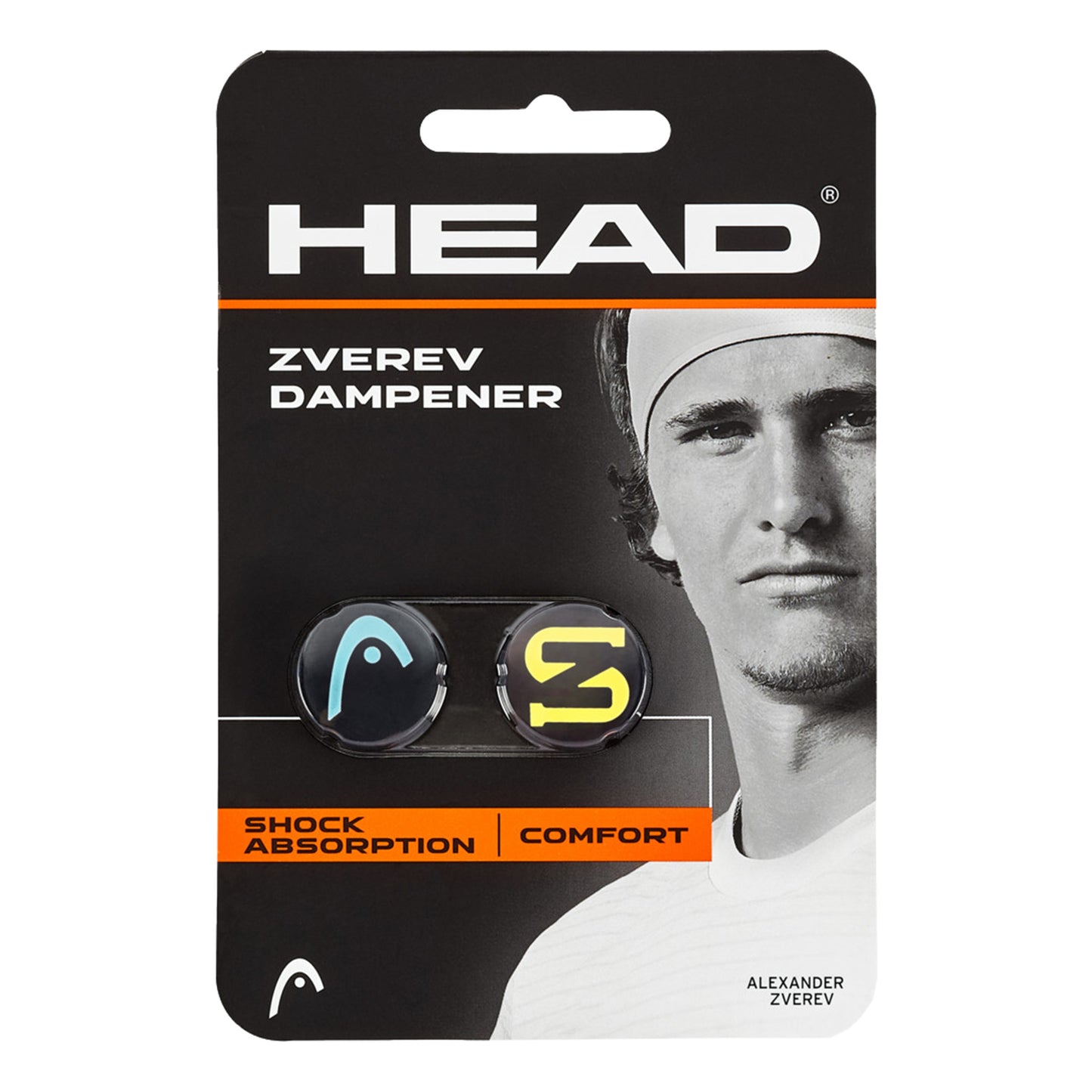 HEAD Zverev Antivibradores Pack De 2-Azul,Amarillo