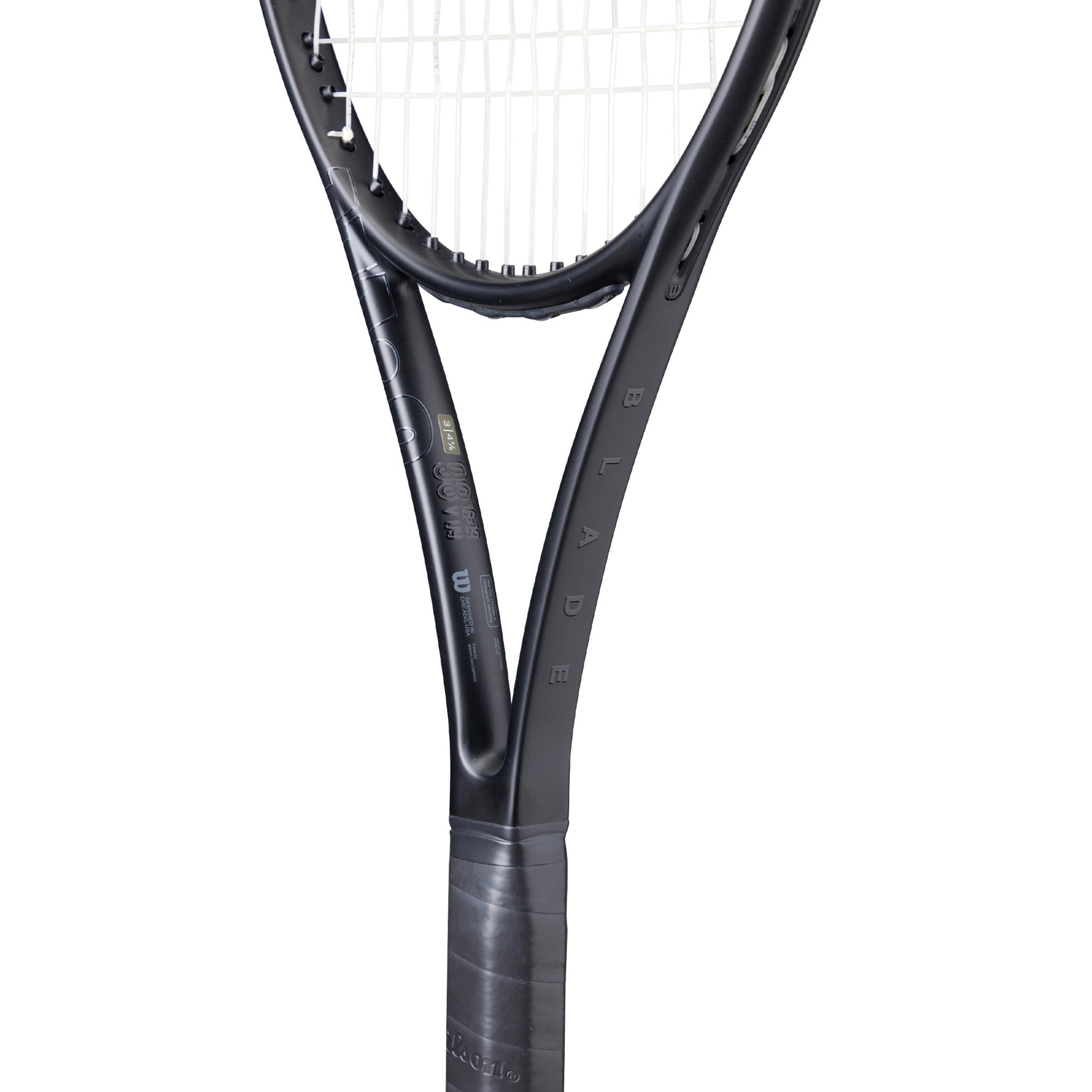 【限定】Wilson BLADE 98 v6.5 G2 オールブラック Blade Noir Blade 98 V9 16X19 Raquetas De Competición | Tennis-Point