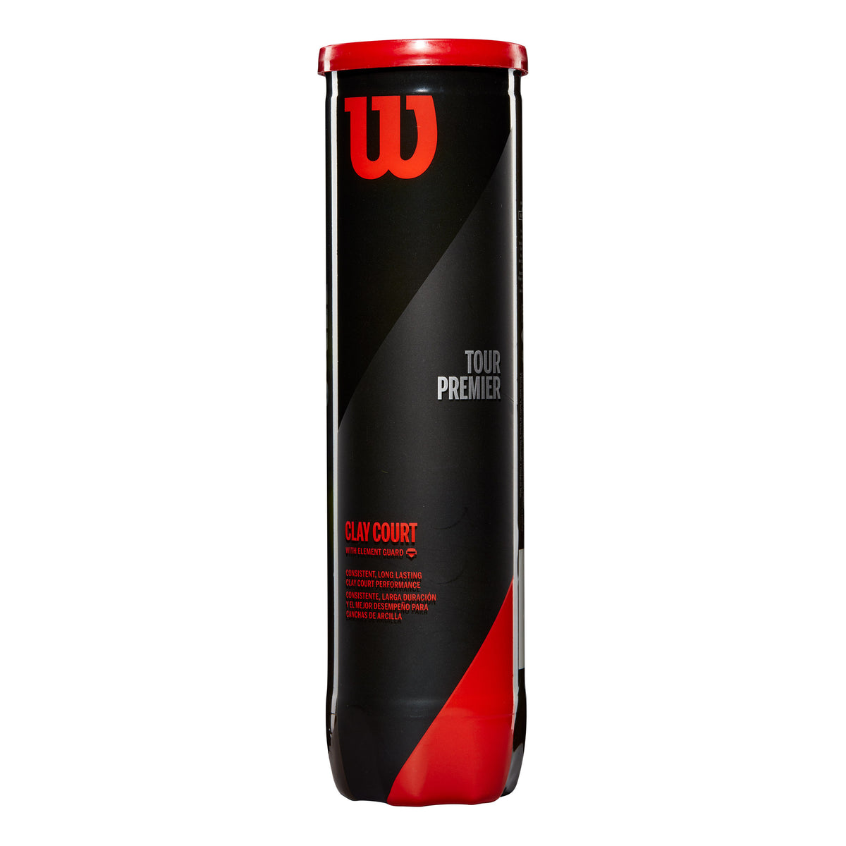Wilson Tour Premier Clay Bote de 4 pelotas