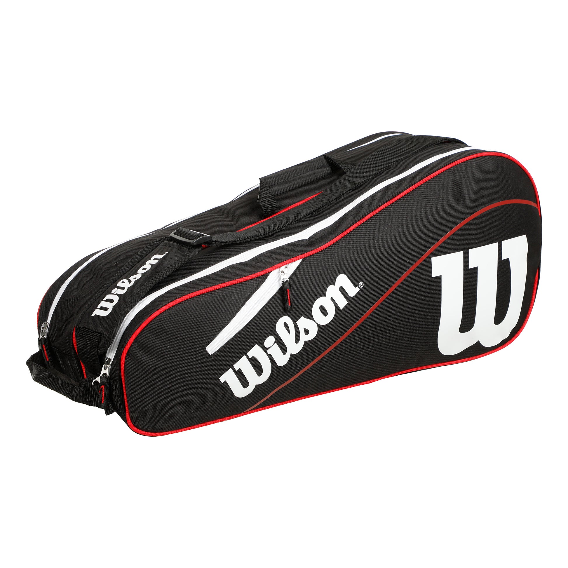 Wilson Advantage III Six Raquetero-Negro,Blanco