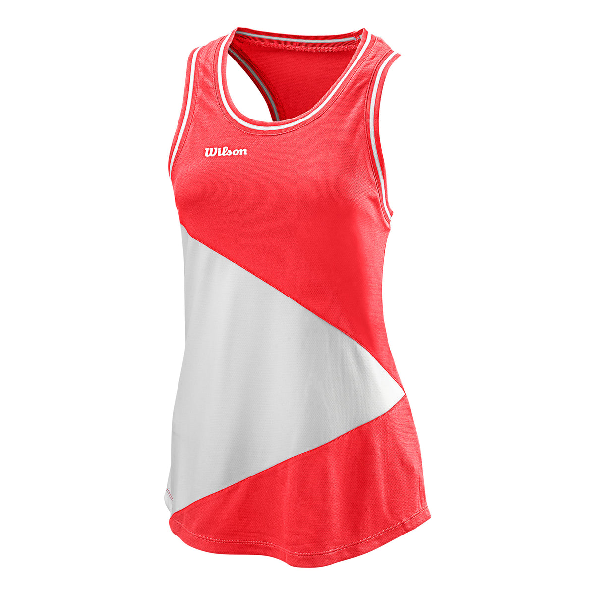 Wilson Team II Camiseta De Tirantes Mujeres-Coral,Blanco