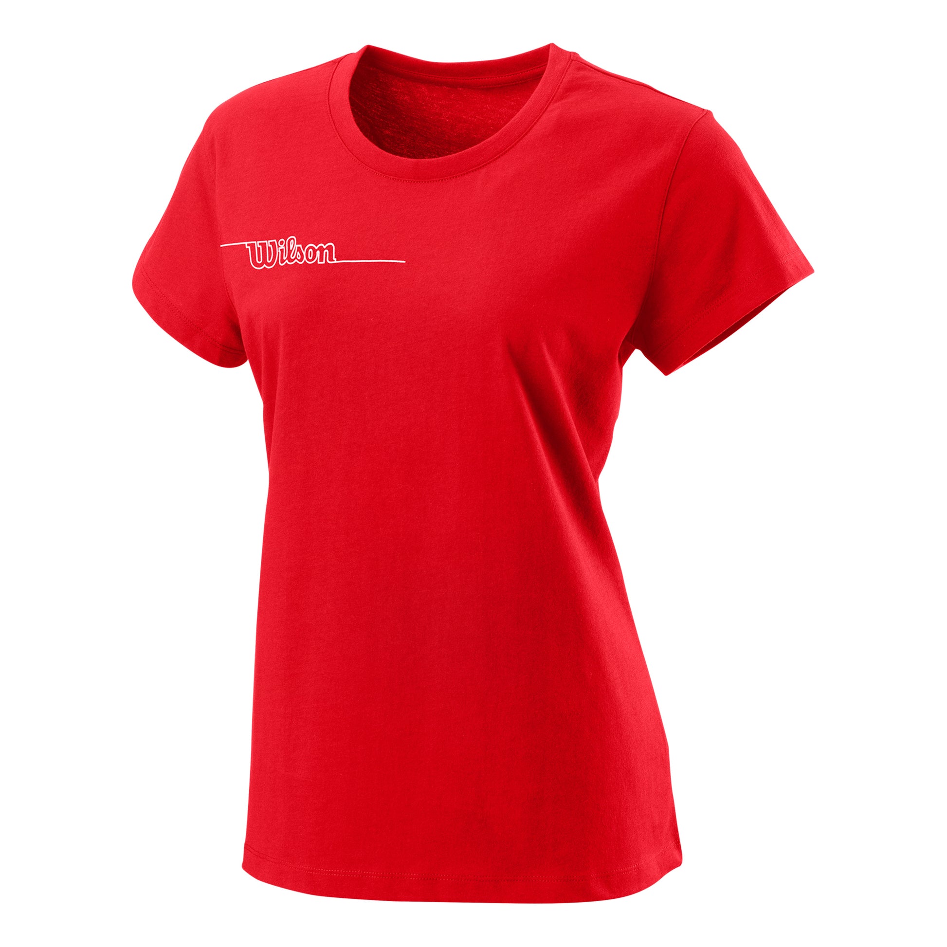 Wilson Team II Tech Camiseta De Manga Corta Mujeres-Rojo