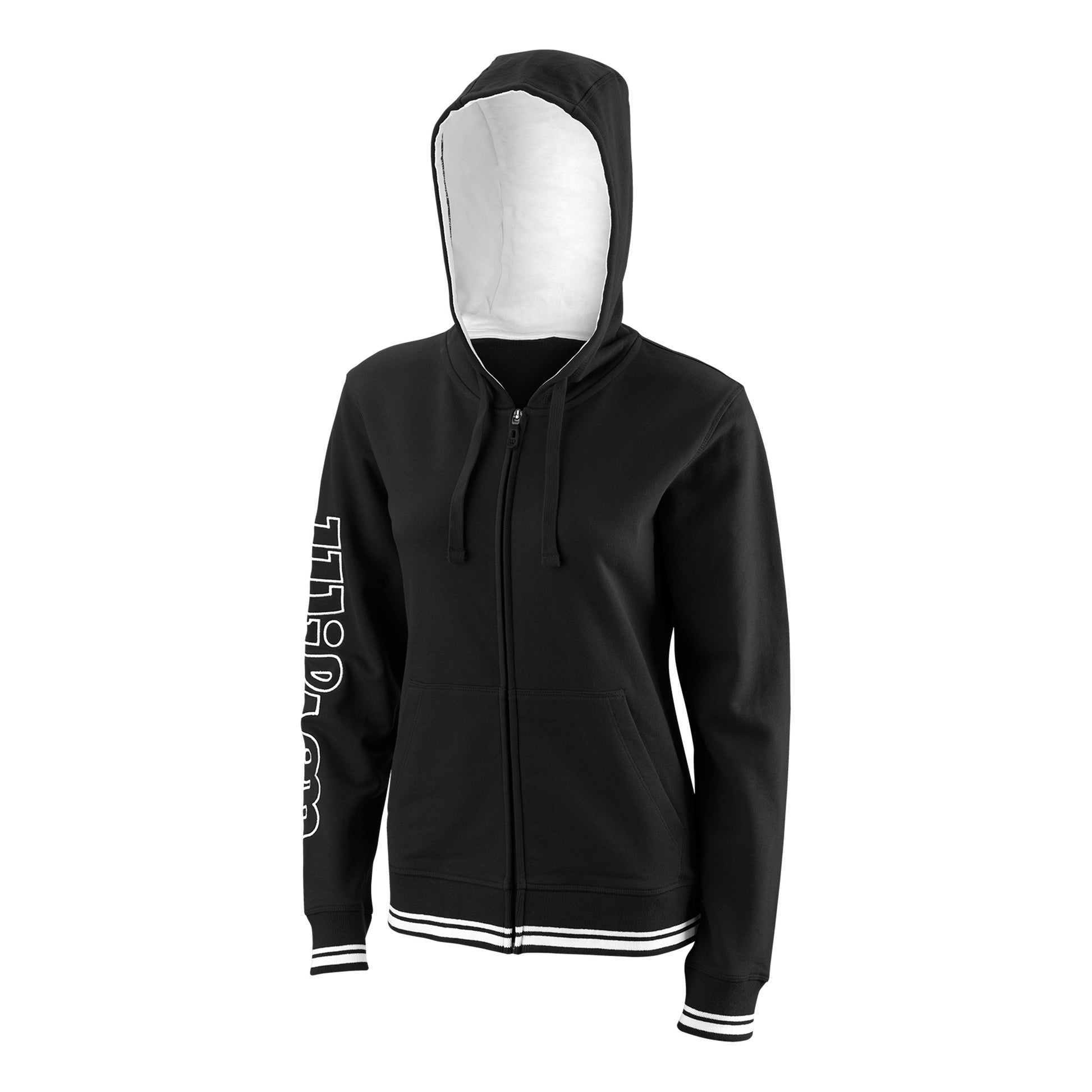 Wilson II Sudadera con cremallera Mujeres - negro, blanco