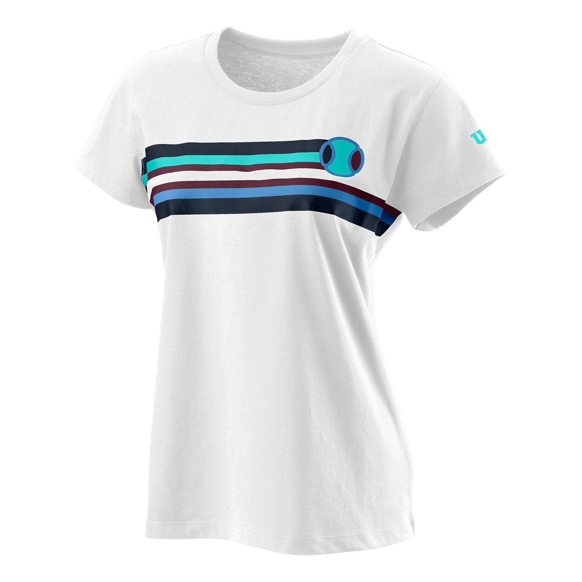 Wilson Tracers Tech Camiseta de manga corta Mujeres - blanco, multicolor