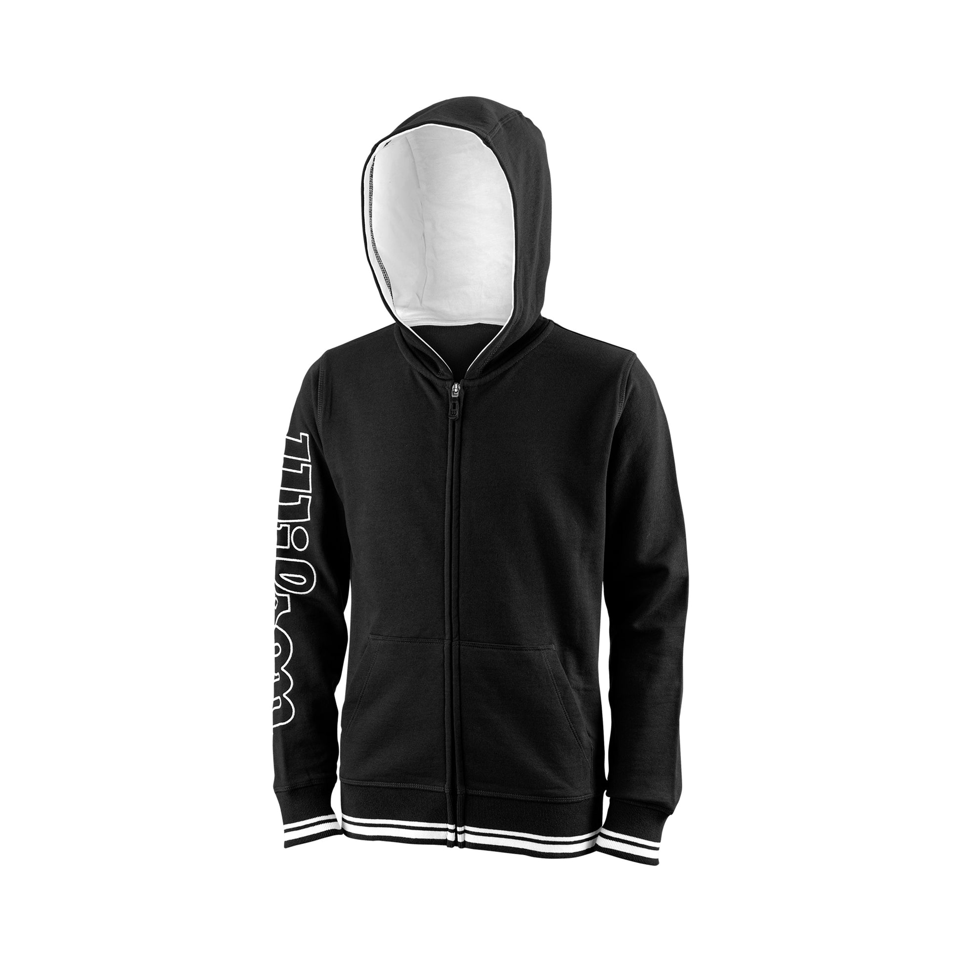 Wilson Team II Sudadera con cremallera Chicos - negro, blanco