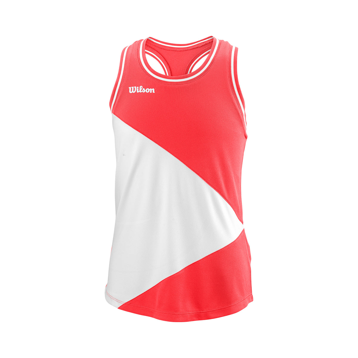 Wilson Team II Camiseta de tirantes Chicas - coral, blanco