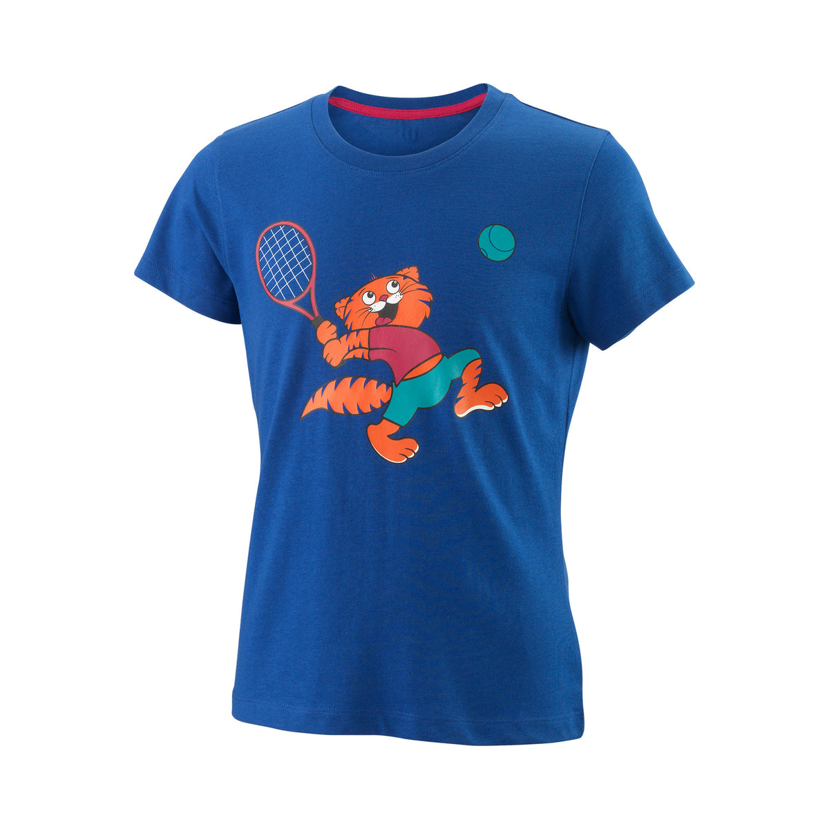 Wilson Tabby Tech Camiseta De Manga Corta Chicas-Azul