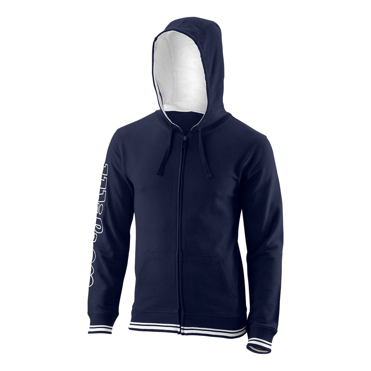 Wilson Team II Sudadera con cremallera Hombres - azul oscuro, blanco
