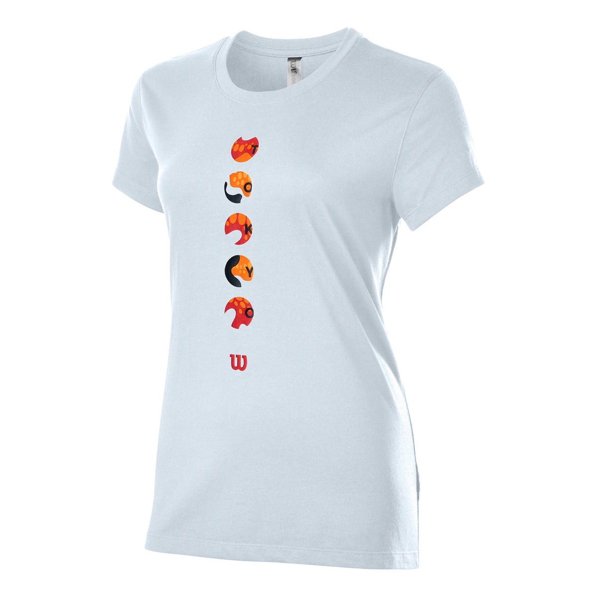 Wilson Tokyo Tech Camiseta de manga corta Mujeres - blanco, naranja
