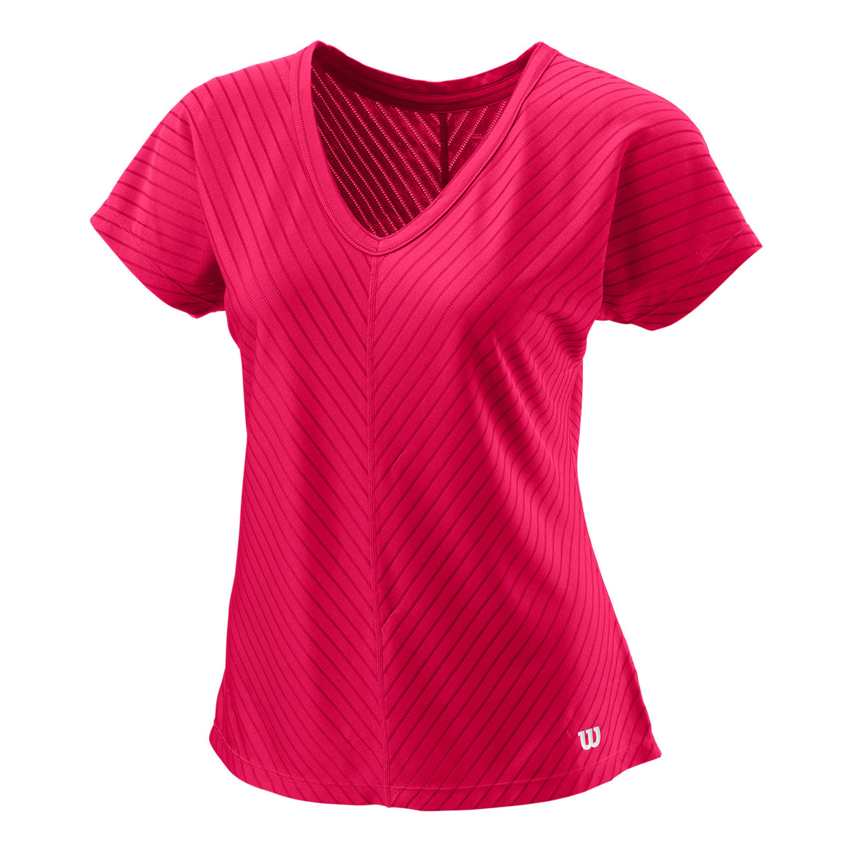 Wilson Training V-Neck II Camiseta de manga corta Mujeres - rosa,
