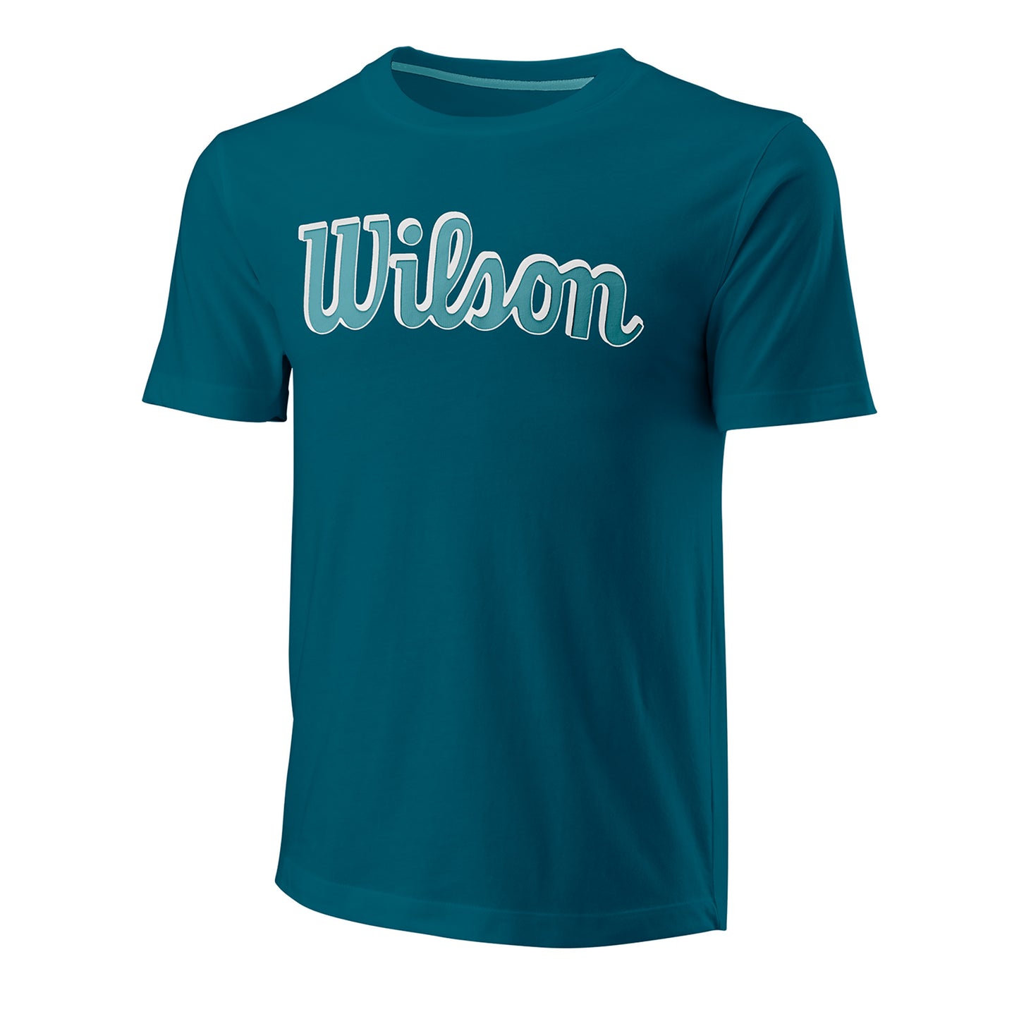 Wilson Script Eco Slimfit Camiseta de manga corta Hombres - color petróleo,