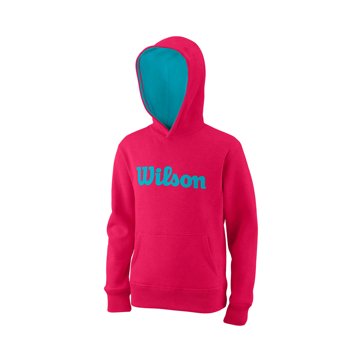Wilson Script Sudadera con capucha Niños - rosa, turquesa