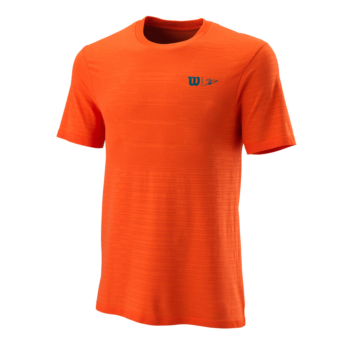 Wilson Bela Seamless III Camiseta De Manga Corta Hombres-Naranja