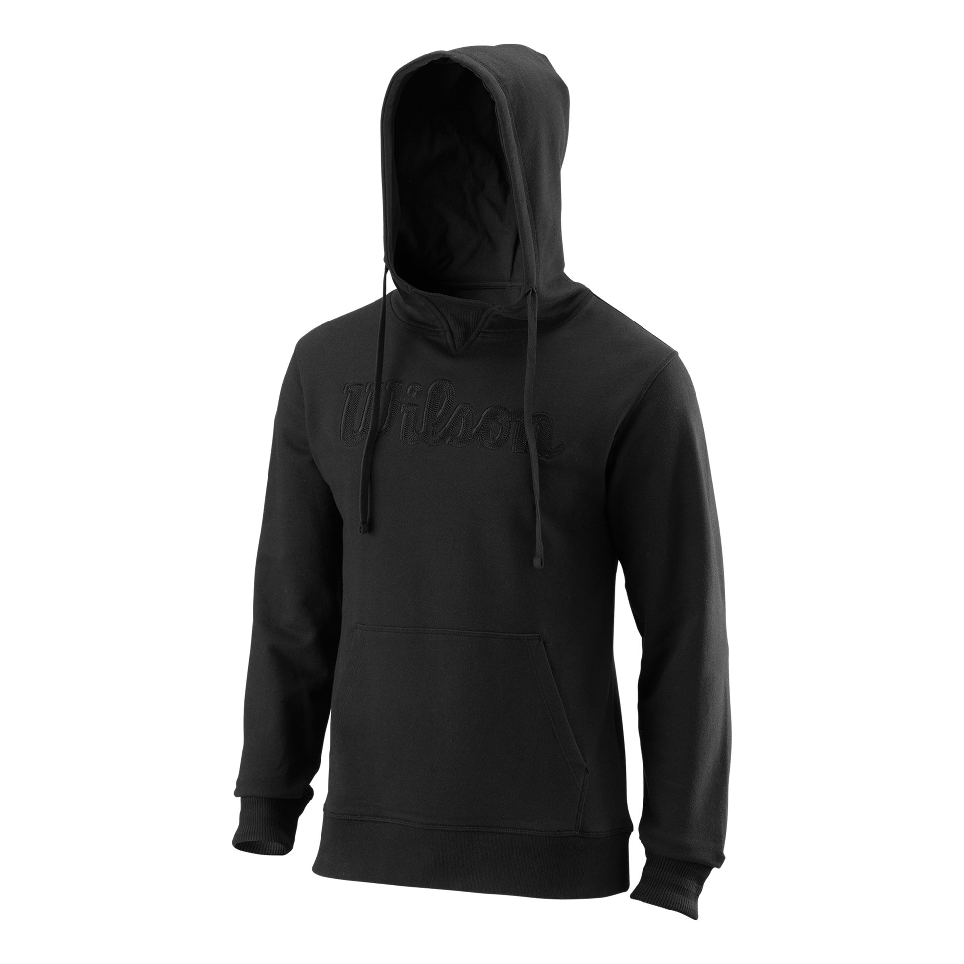 Wilson Script Eco CTN Sudadera con capucha Hombres - negro,