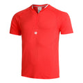 Players Seamless Zip Henley 2.0 Camiseta de manga corta Hombres - rojo,