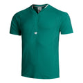 Players Seamless Zip Henley 2.0 Camiseta De Manga Corta Hombres-Verde