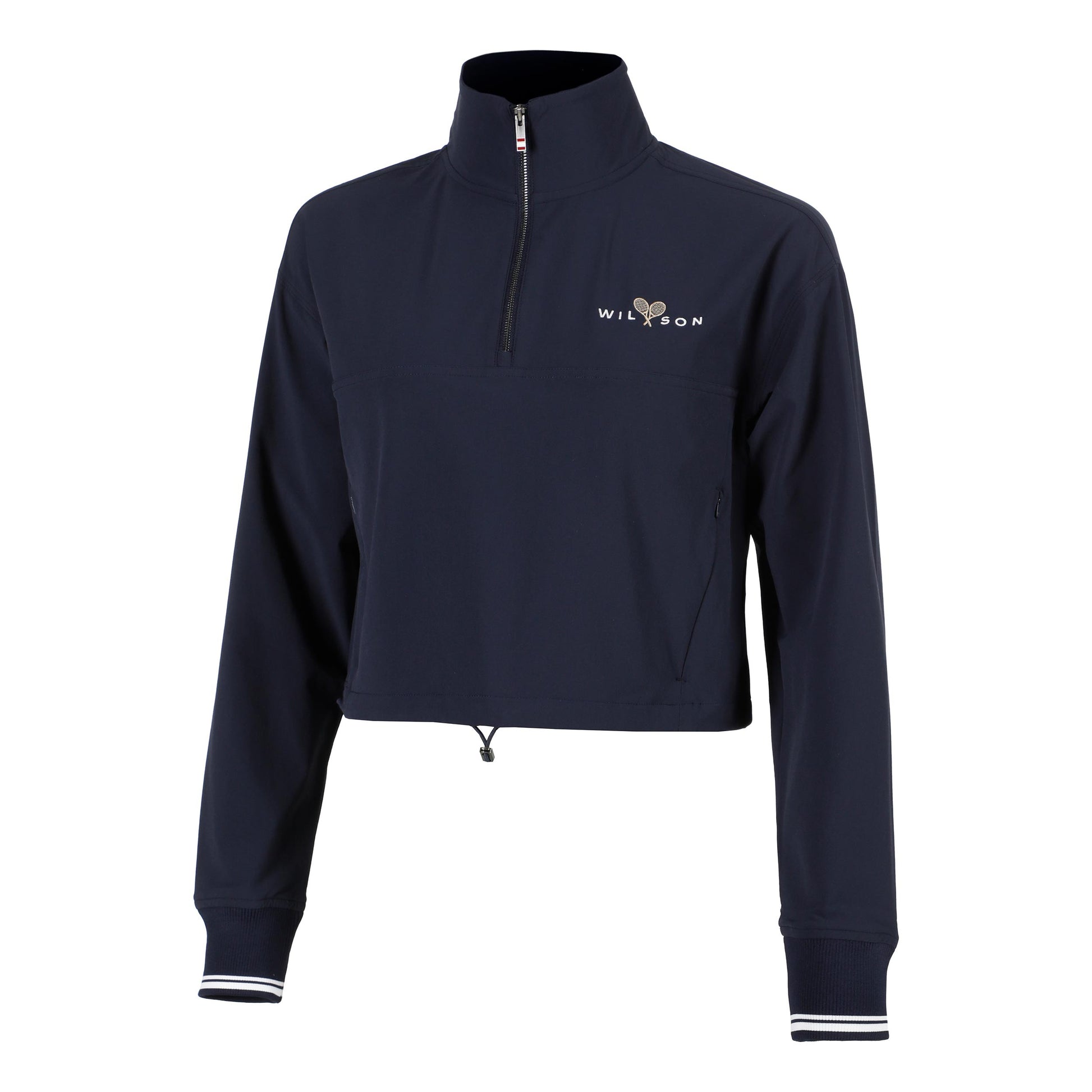 Wilson Davenport Woven Popover Sudadera Mujeres-Azul Oscuro