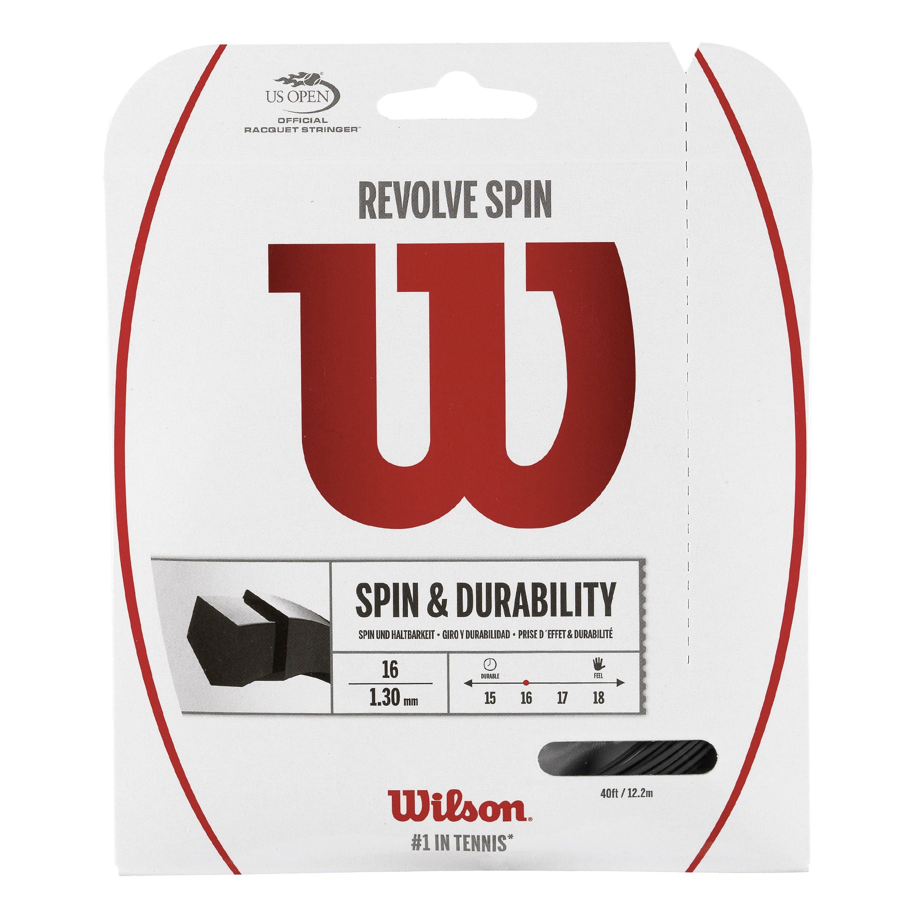 Wilson Revolve Spin Sets Individuales 12,2m-Negro