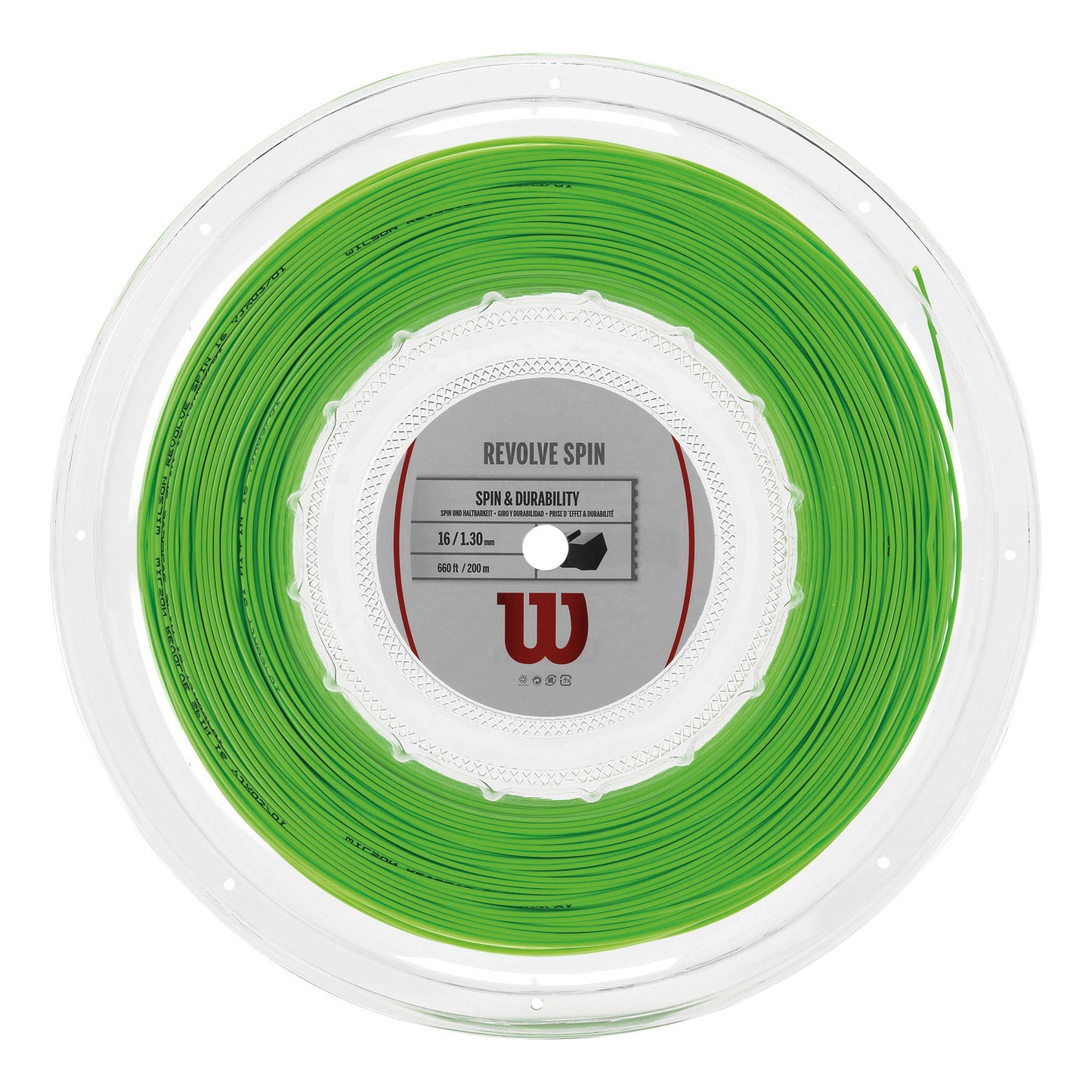 Wilson Revolve Spin Bobinas De Cordaje 200m-Verde