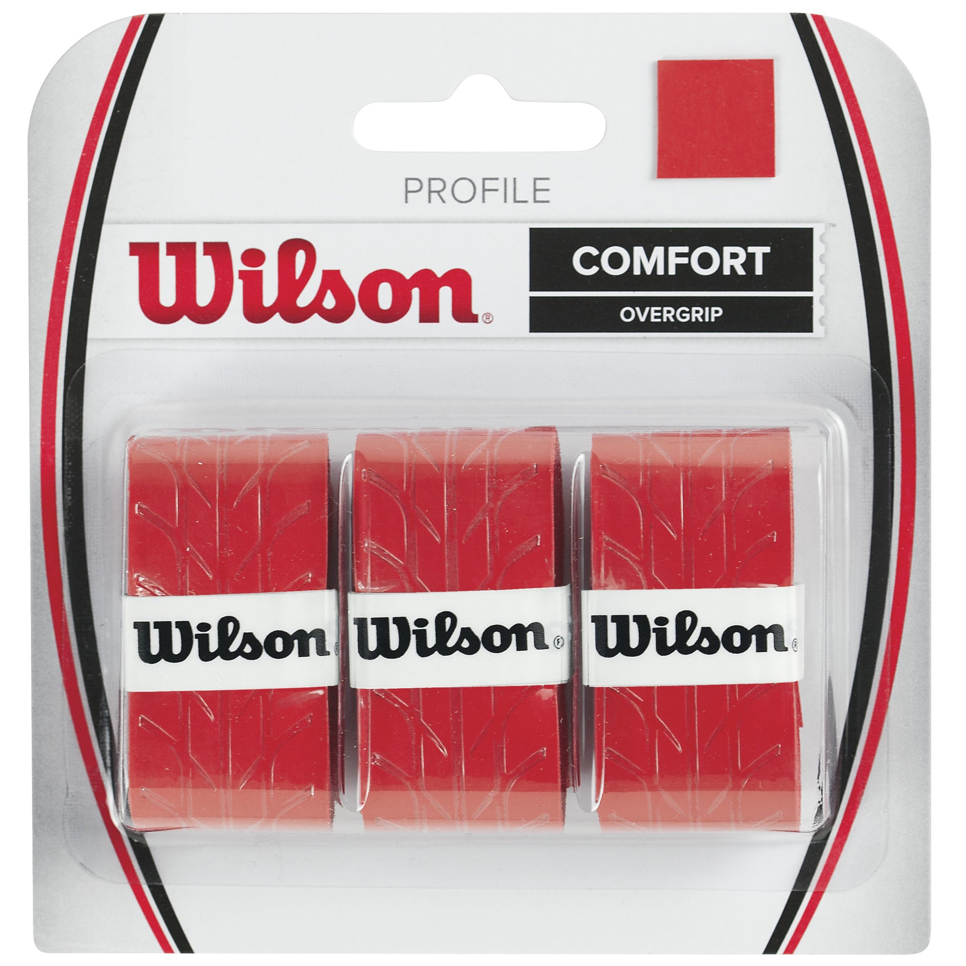 Wilson Profile Overgrip Pack De 3-Rojo