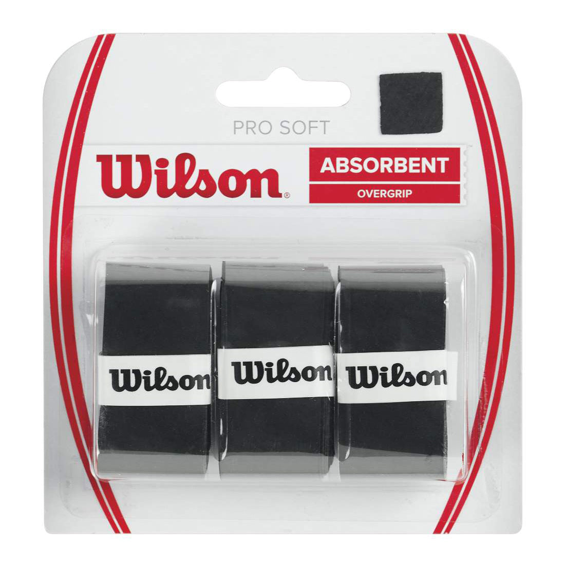 Wilson Soft Overgrip Pack De 3-Negro