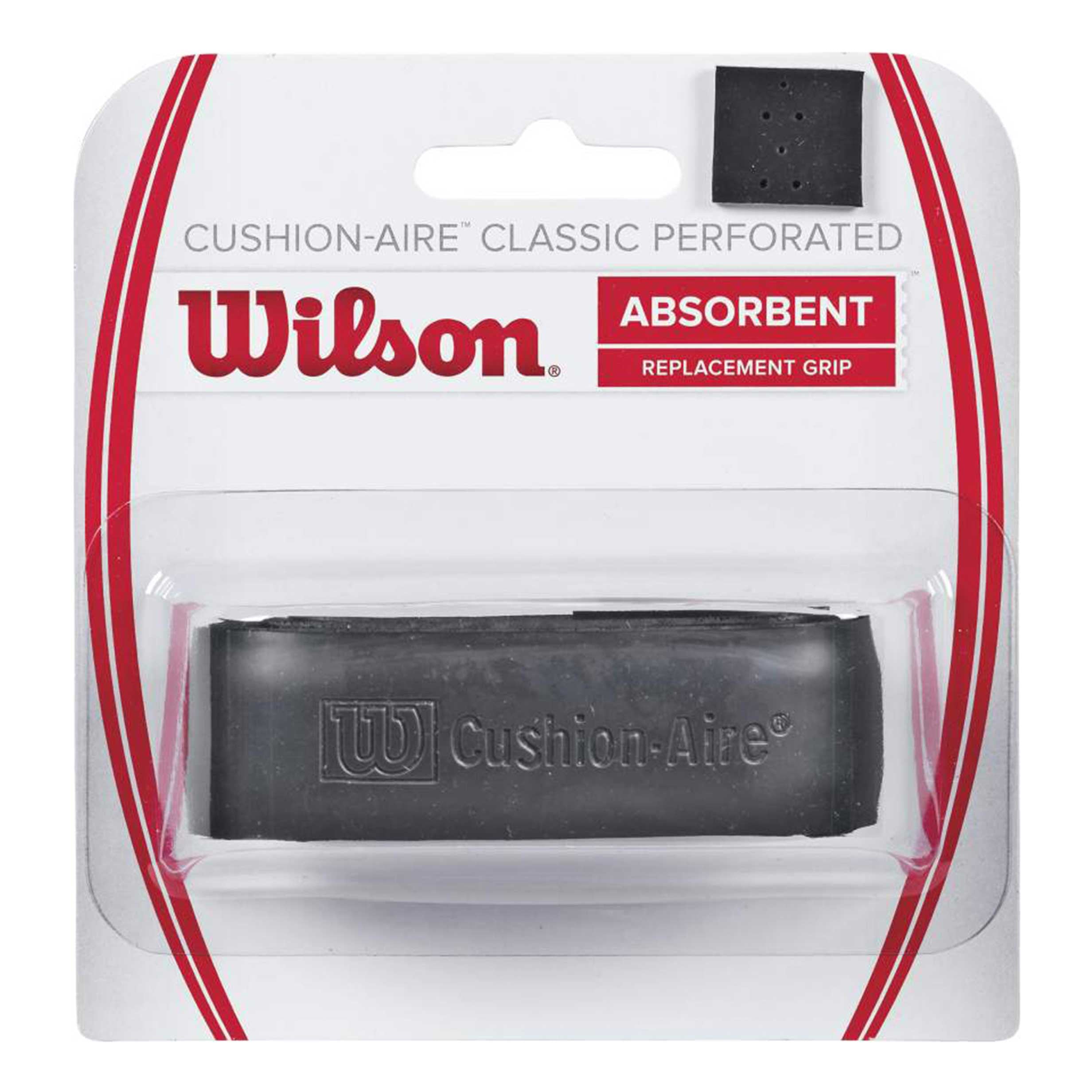 Wilson Cushion-Aire Classic Perforated Pack De 1-Negro