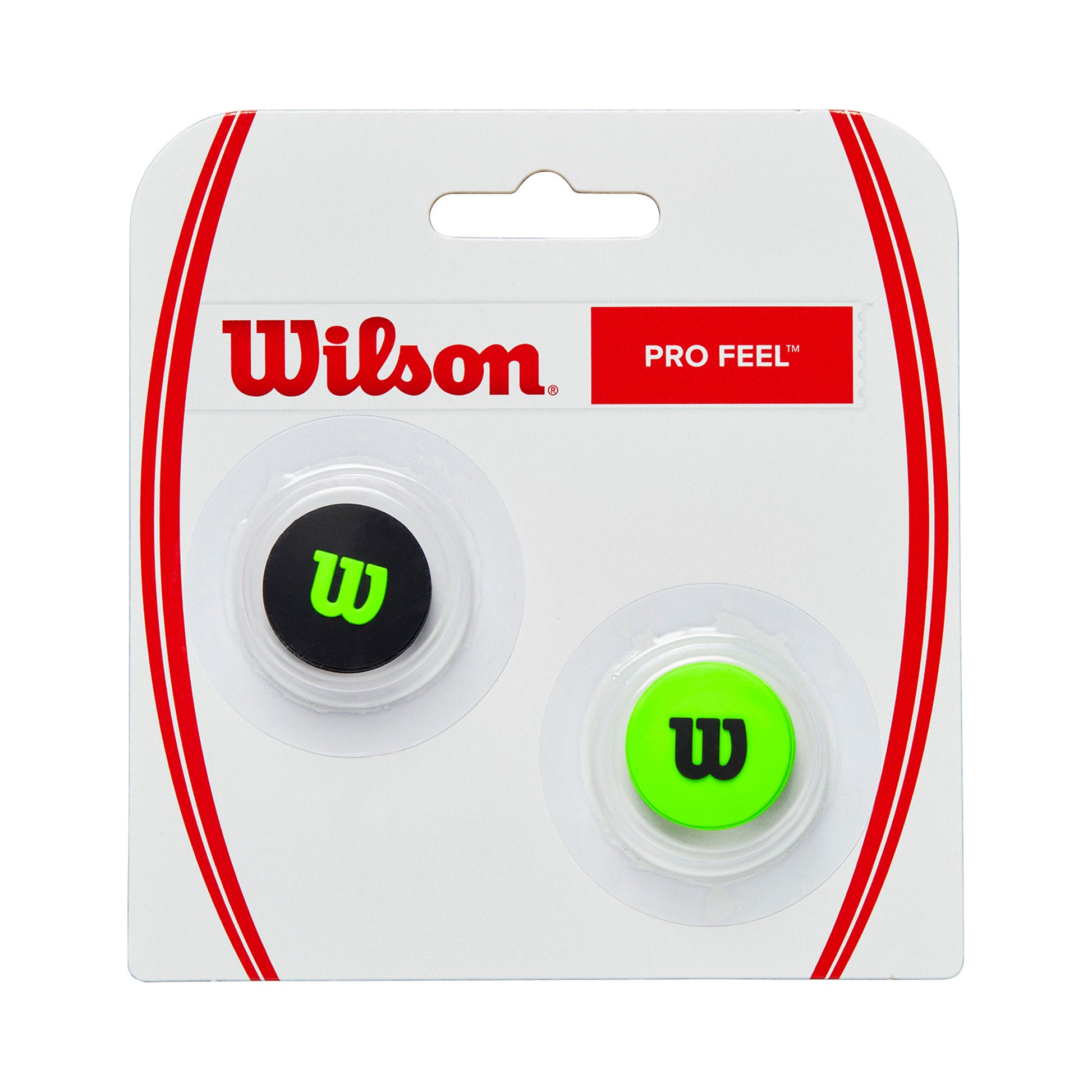 Wilson Blade Pro Feel Blade Antivibradores Pack De 2-Negro,Verde