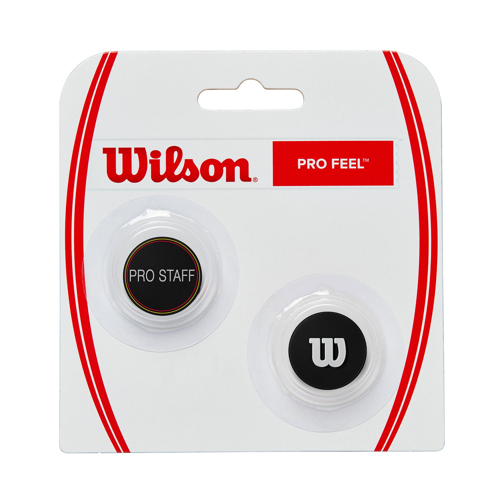 Wilson Pro Staff Pro Feel Pro Staff Antivibradores Pack De 2-Negro,Plateado